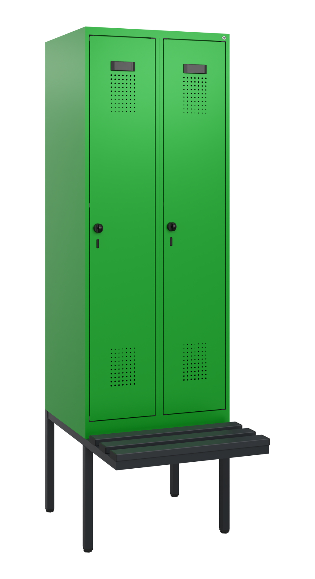 C+P Spind Evolo PLUS, Bank, 2 Abteile, 1950x600x81