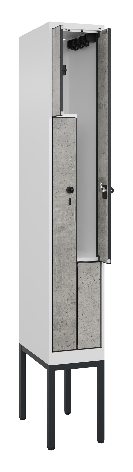 C+P Z-Spind Evolo PLUS, Gestell, 2 F�cher, 2120x300x500mm