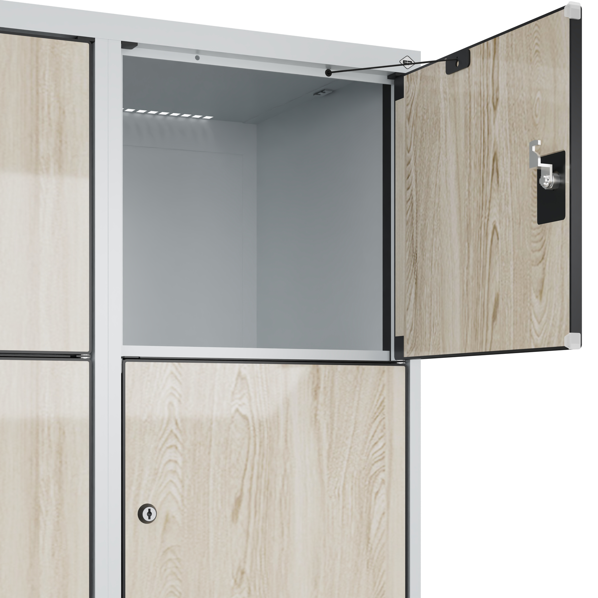 C+P Schlie�fachschrank Evolo PLUS, 10 F�cher, 1850x800x500mm