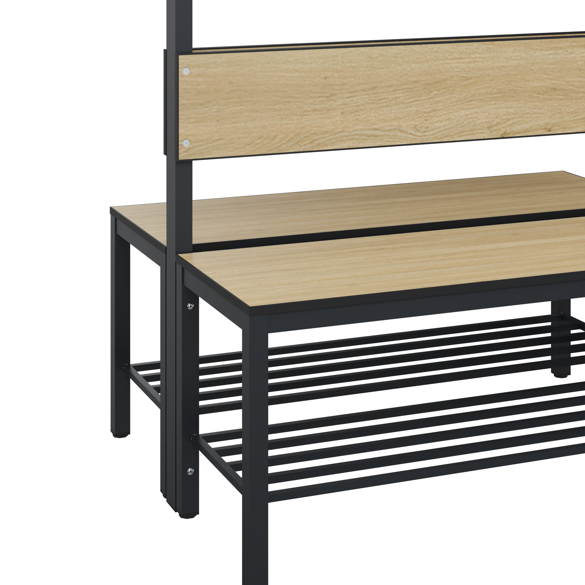 C+P Garderobenbank Solid HPL, 1716x1000x770mm, 7021/VK032