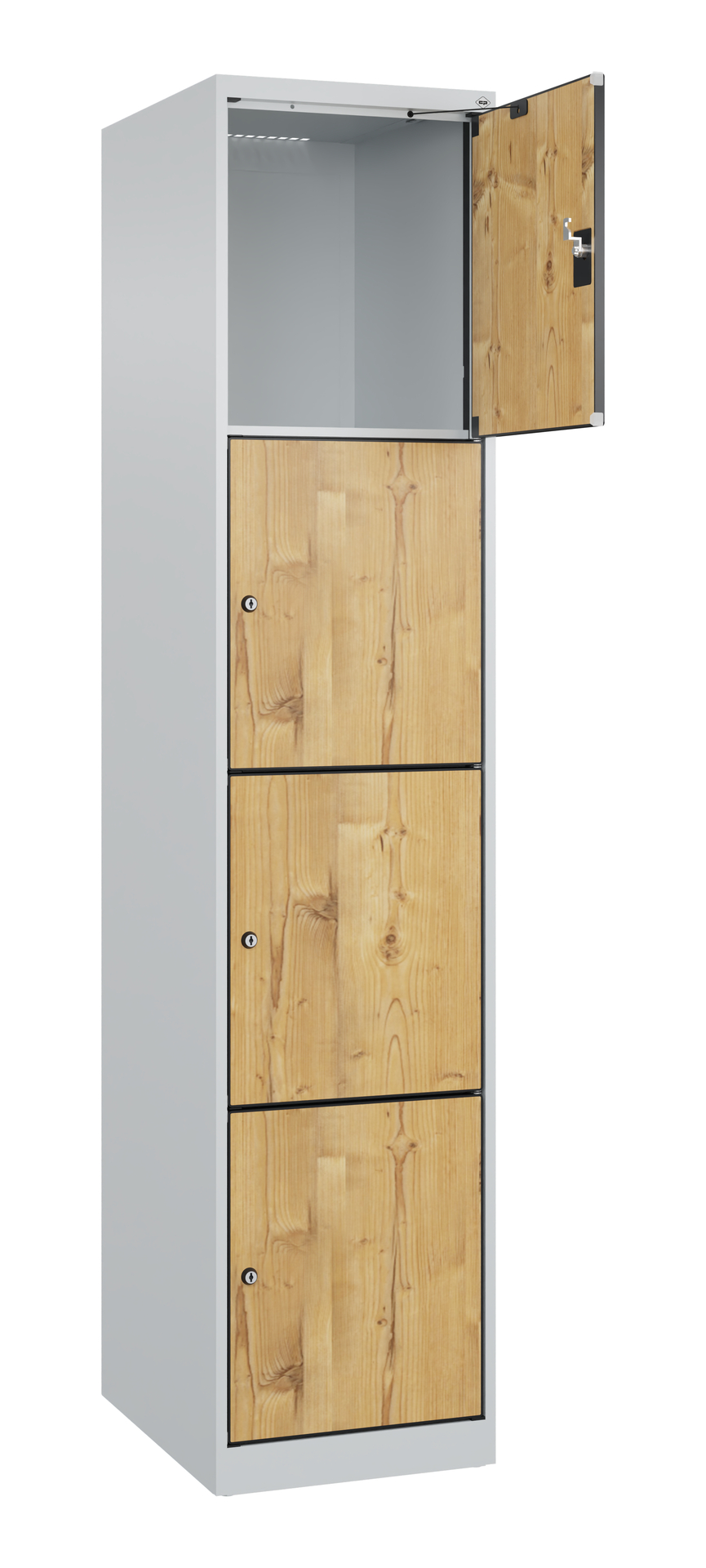 C+P Schlie�fachschrank Evolo PLUS, 4 F�cher, 1850x400x500mm