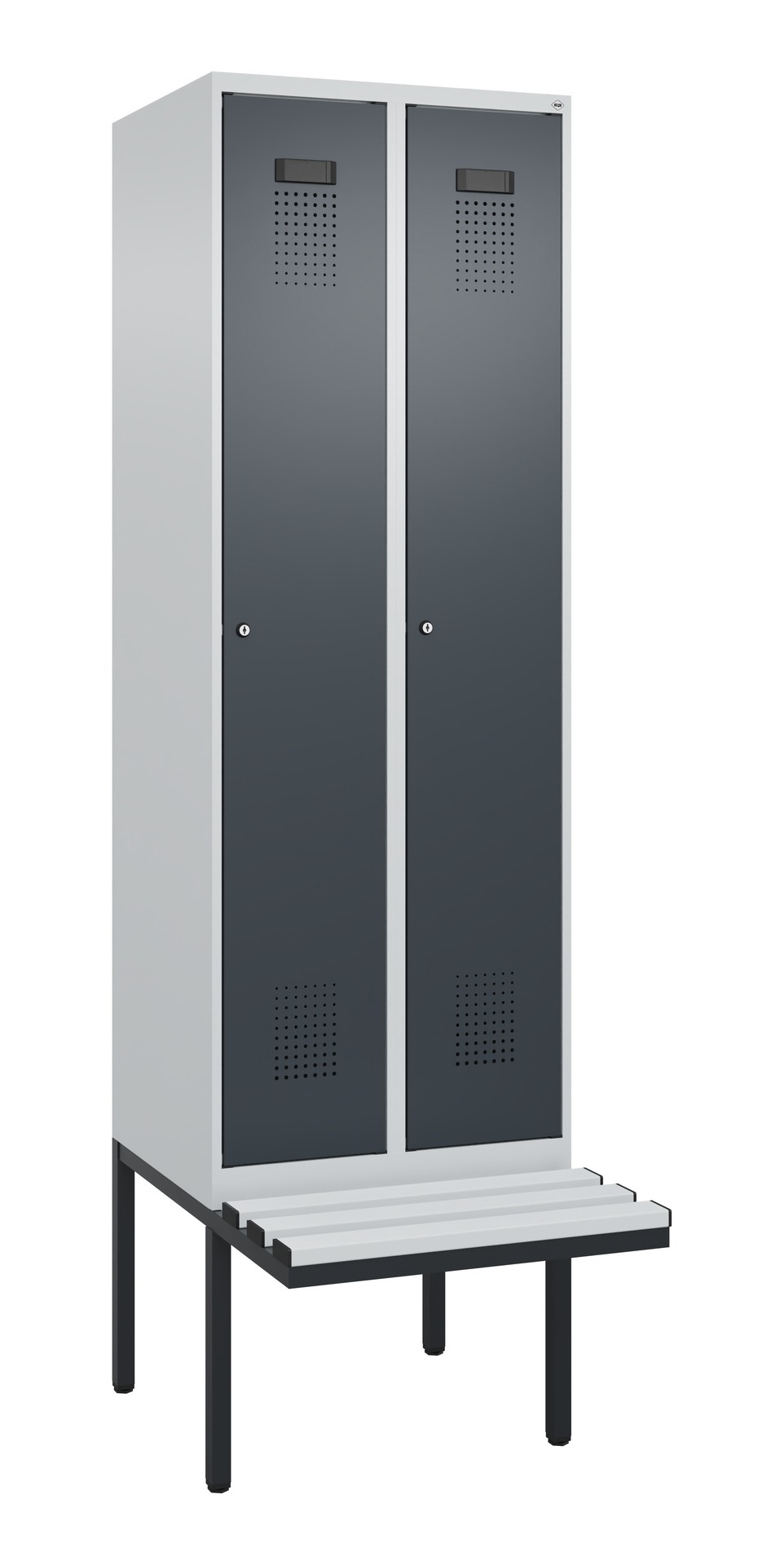 C+P Spind Evolo PLUS, Bank, 2 Abteil, 2120x600x815