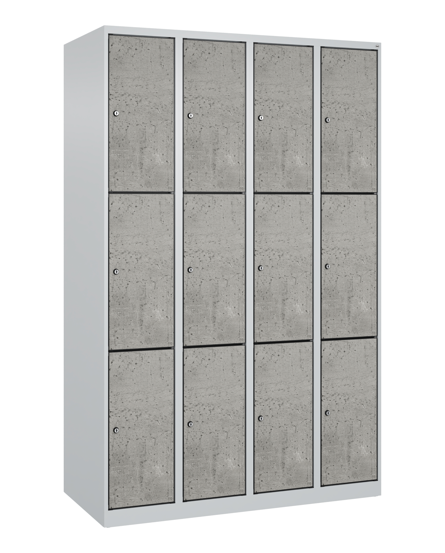 C+P Schlie�fachschrank Evolo PLUS, 12 F�cher, 1850x1200x500mm