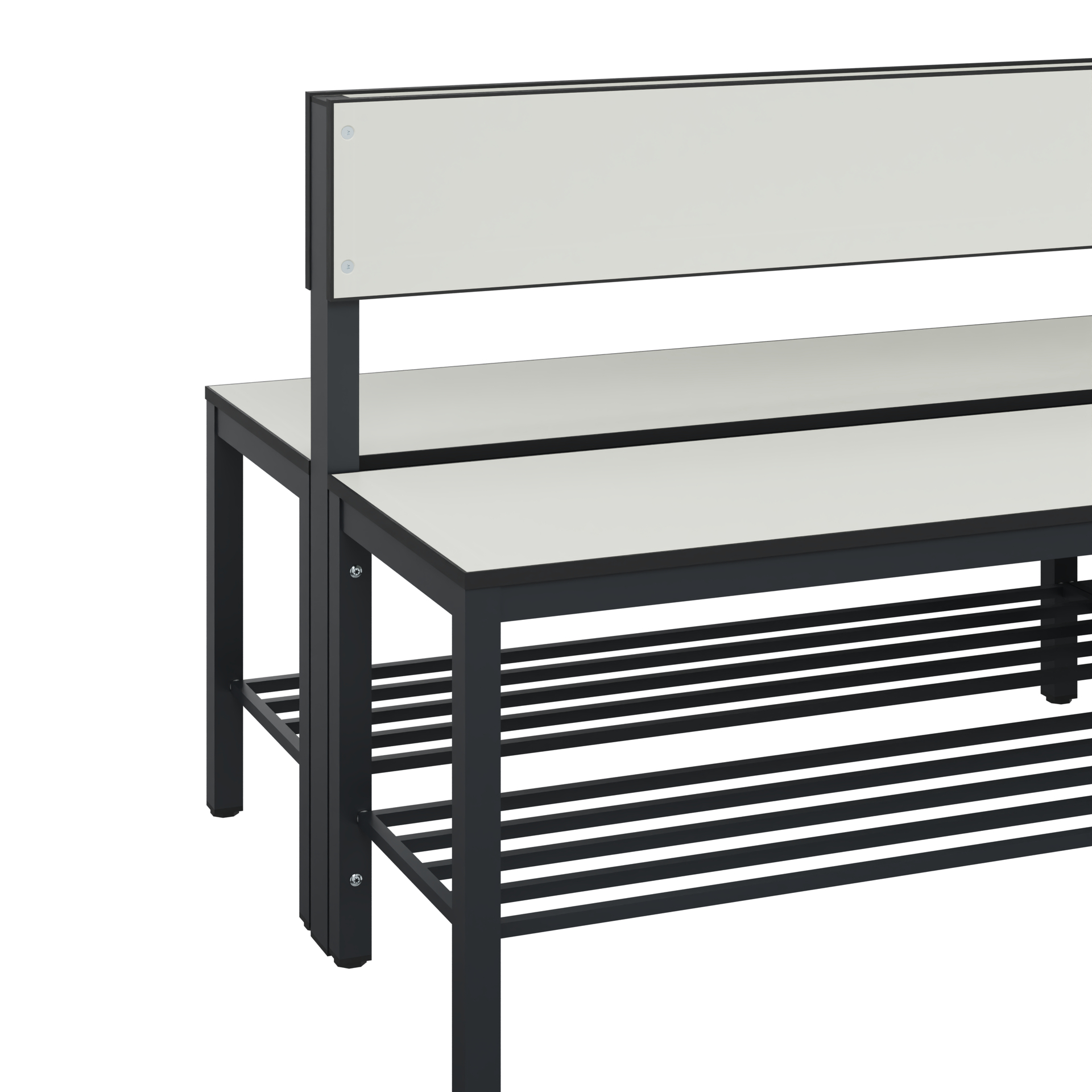 C+P Sitzbank Solid HPL, 774x2000x770mm, 7021/VK741