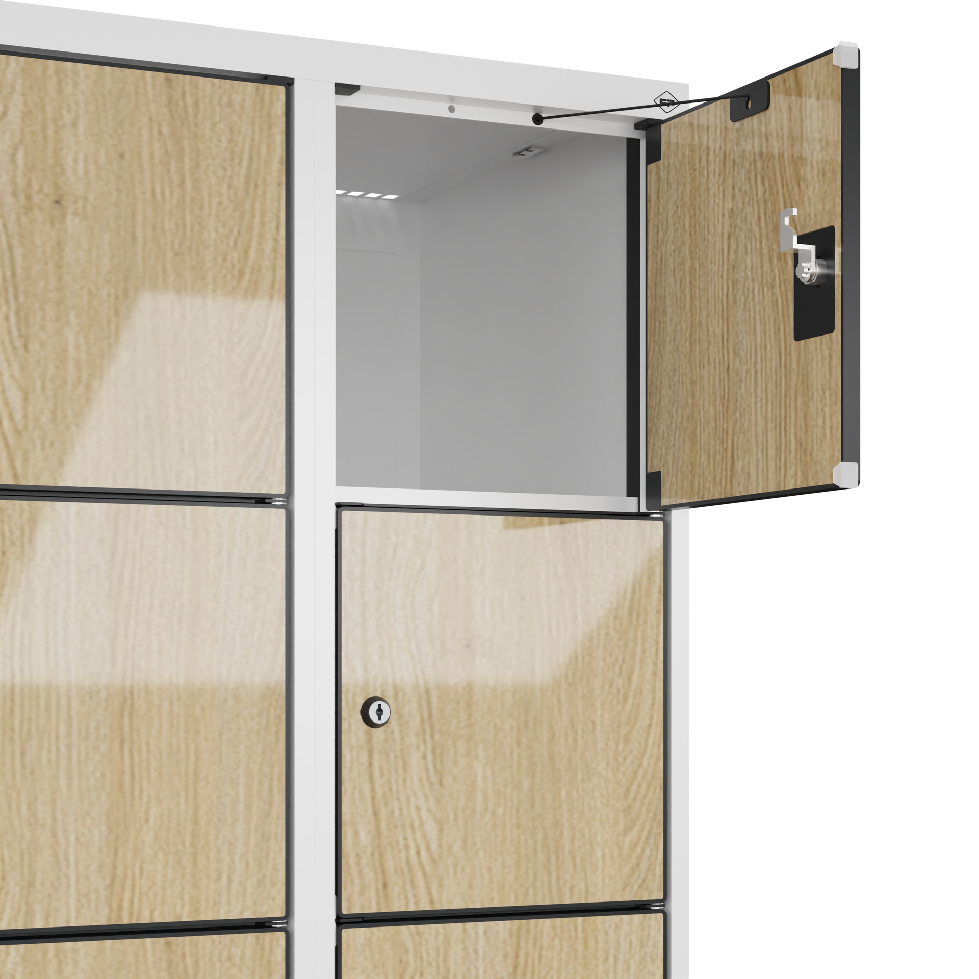 C+P Schlie�fachschrank Evolo PLUS, 24 F�cher, 1850x1200x500mm