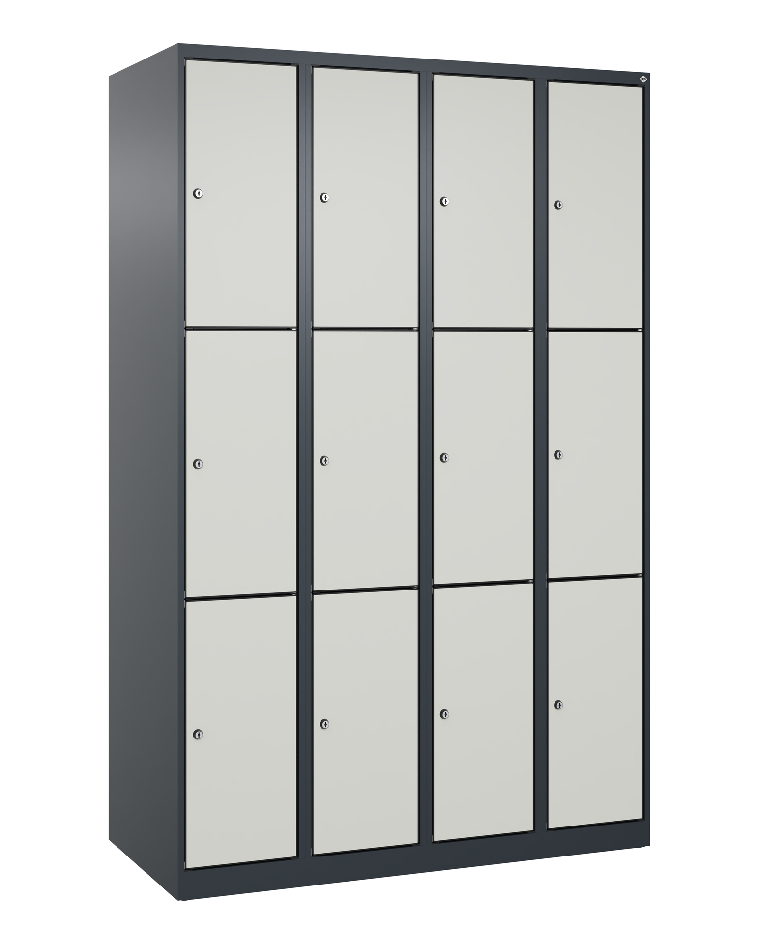 C+P Schlie�fachschrank Evolo PLUS, 12 F�cher, 1850x1200x500mm