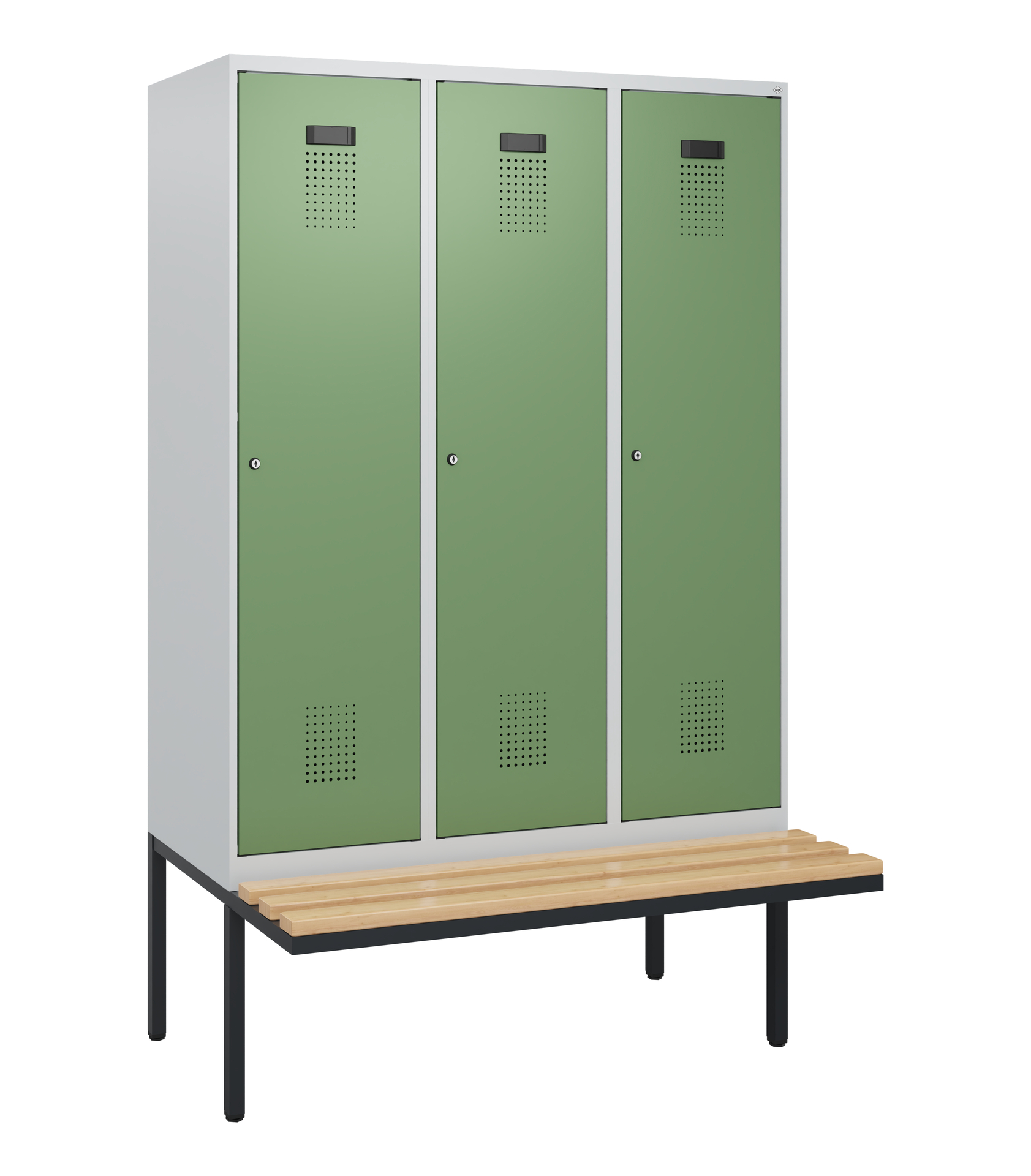 C+P Spind Evolo PLUS, Bank, 3 Abteile, 1950x1200x8