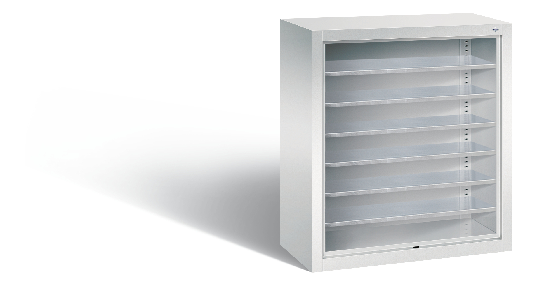 C+P Stahlregal mit Rückwand Serie 13, H830xB700xT3