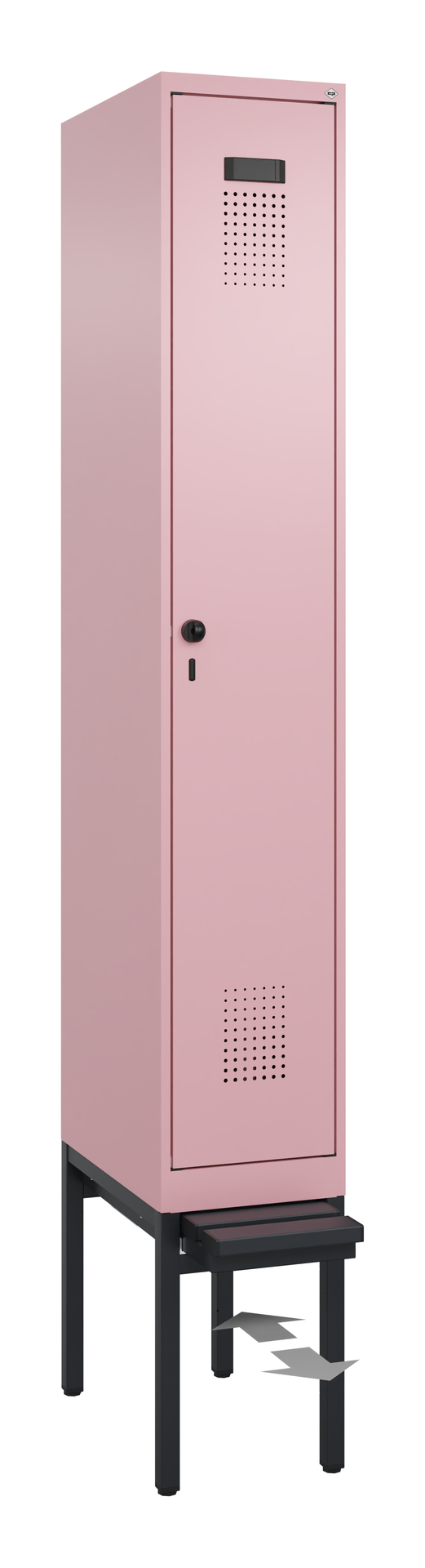 C+P Spind Evolo PLUS, Bank, 1 Abteil, 2120x300x815mm