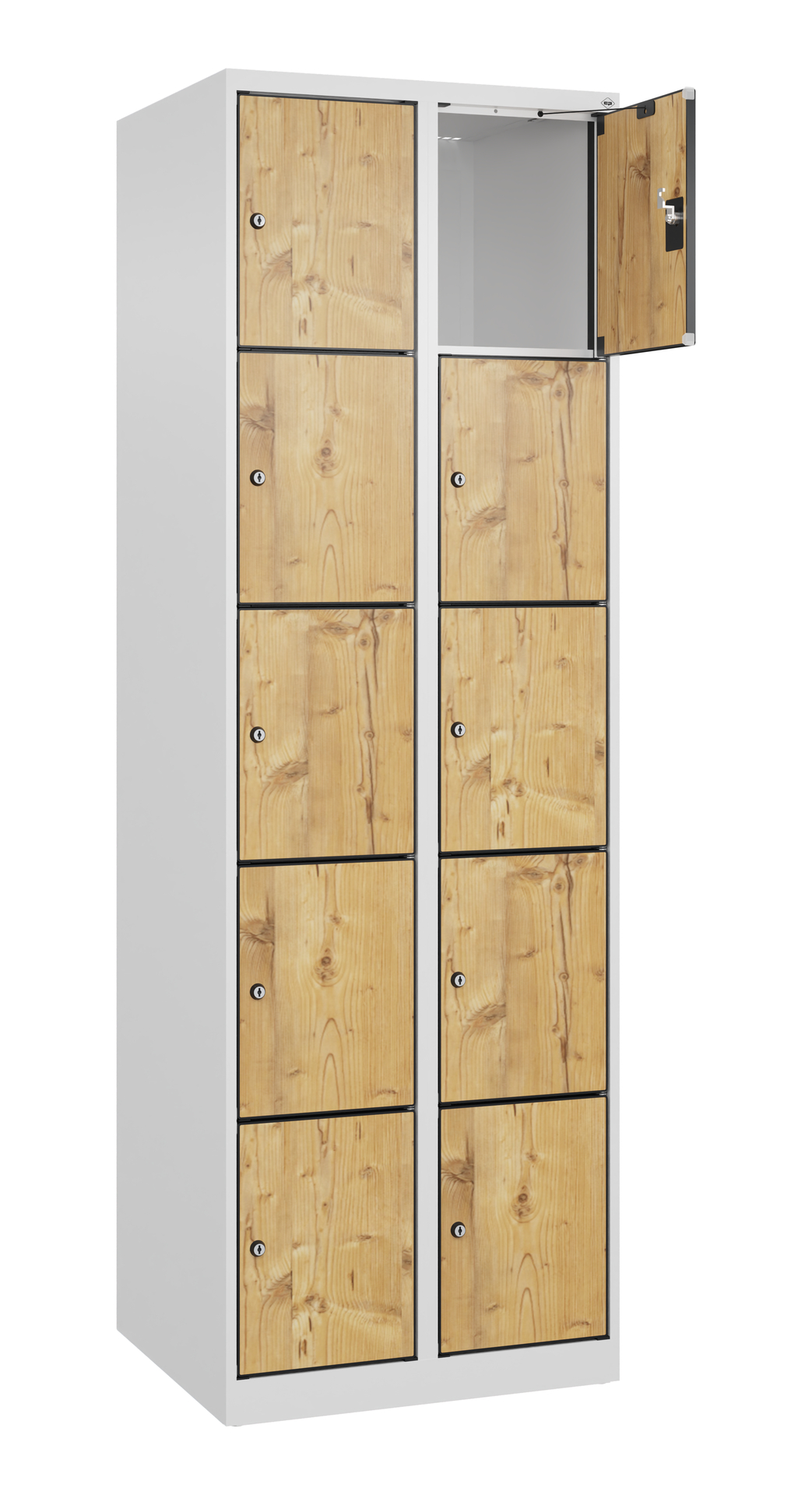 C+P Schlie�fachschrank Evolo PLUS, 10 F�cher, 1850x600x500mm