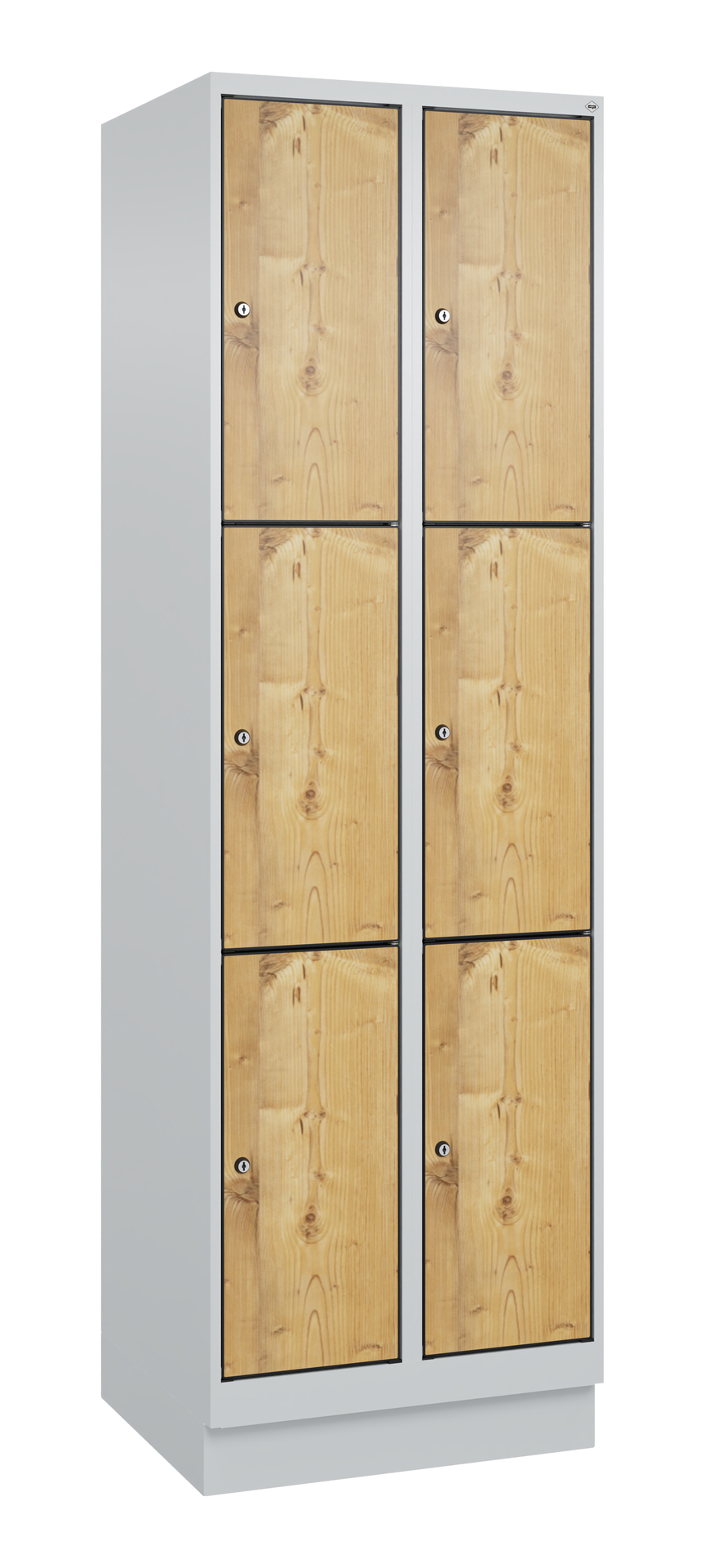 C+P Schlie�fachschrank Evolo PLUS, Sockel, 6 F�cher, 1950x600x500mm