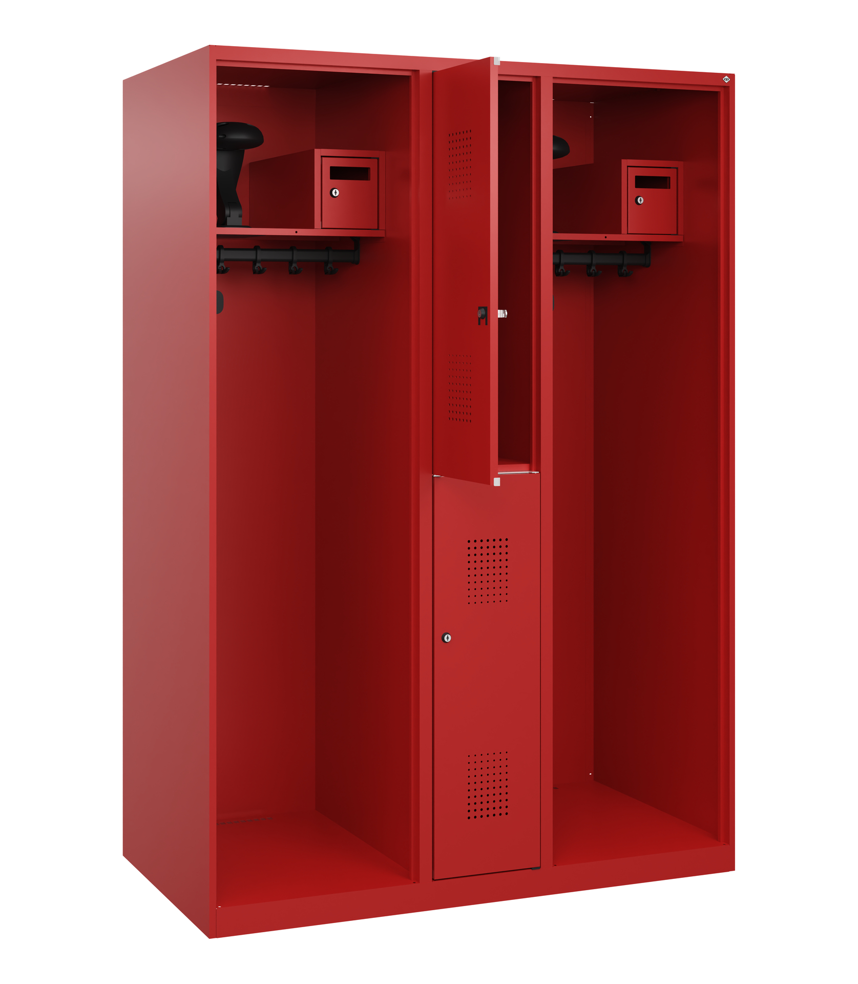 C+P Feuerwehrspind Maxi, 2 Fächer, 1850x1300x600mm