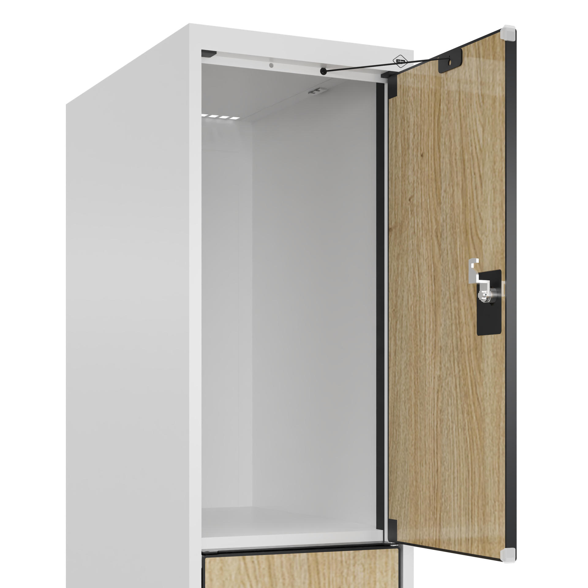 C+P Schlie�fachschrank Evolo PLUS, F��e, 3 F�cher, 1950x300x500mm