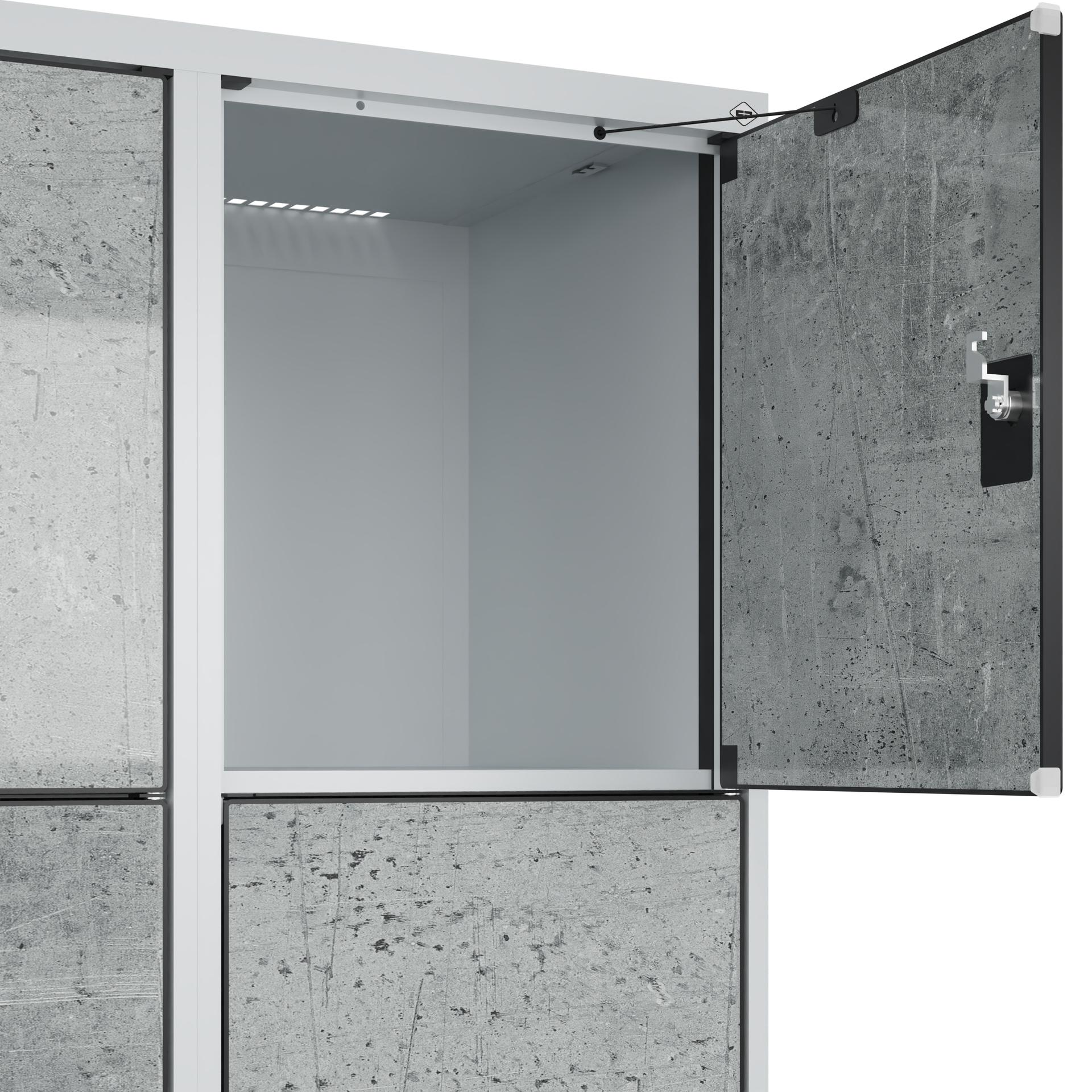 C+P Schlie�fachschrank Evolo PLUS, 12 F�cher, 1850x1200x500mm