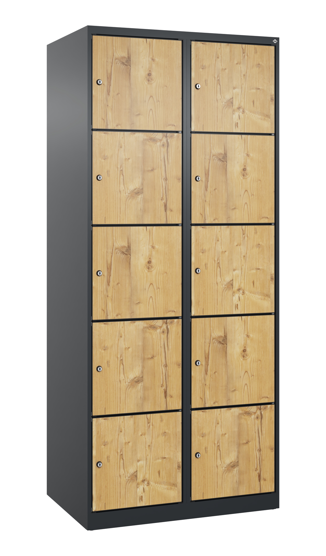 C+P Schlie�fachschrank Evolo PLUS, 10 F�cher, 1850x800x500mm