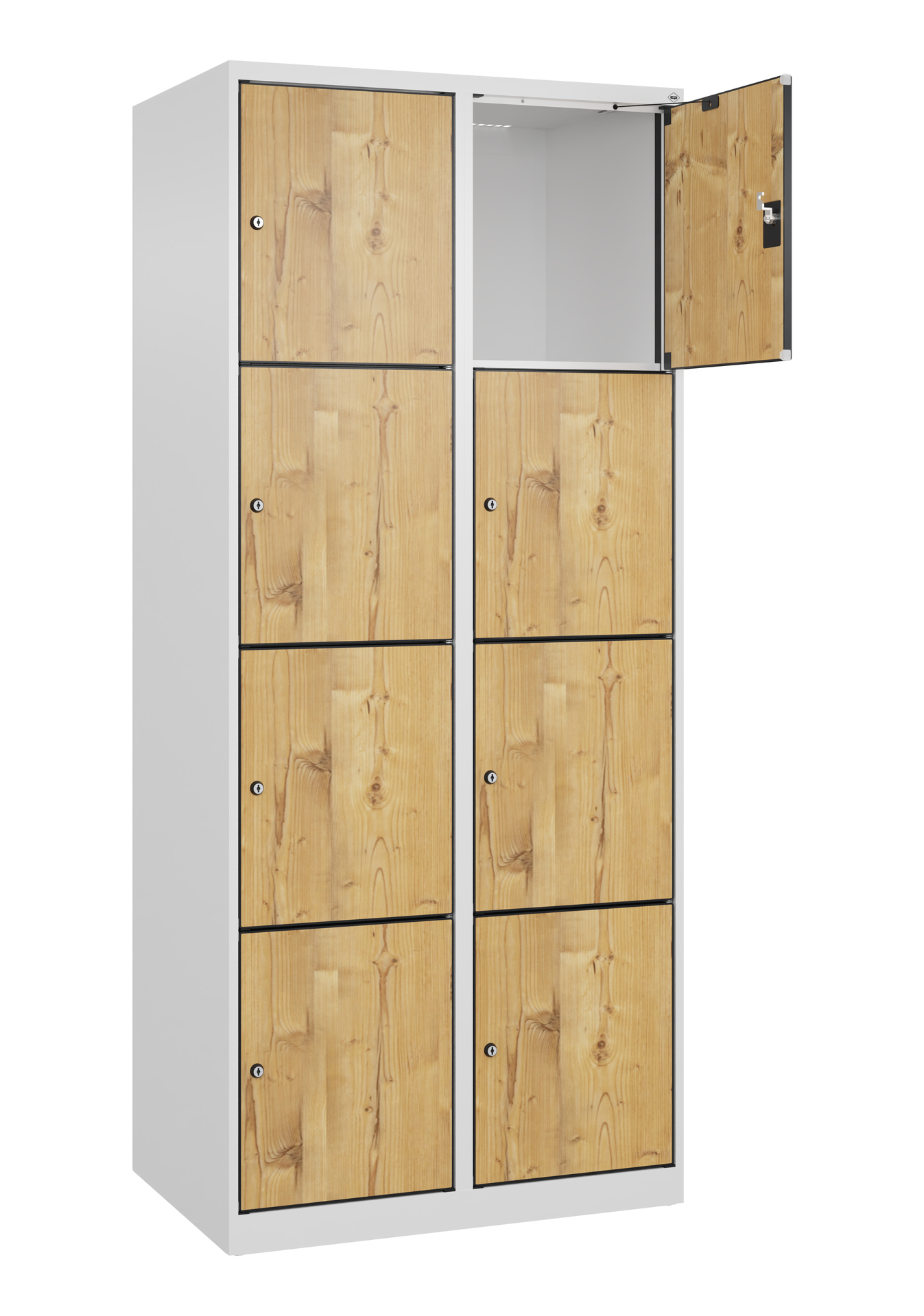 C+P Schlie�fachschrank Evolo PLUS, 8 F�cher, 1850x800x500mm