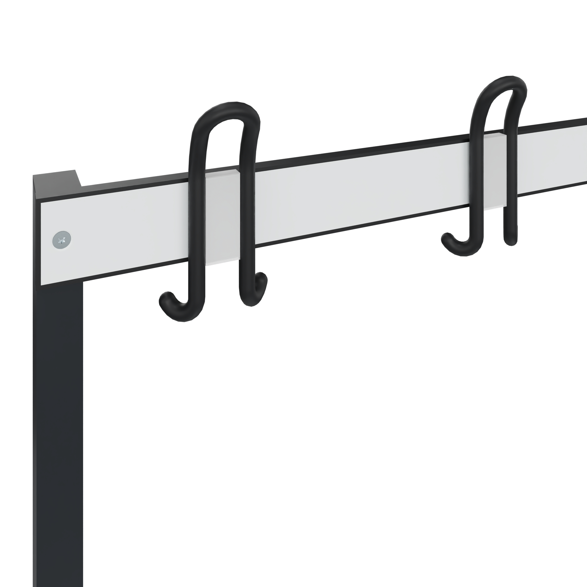 C+P Garderobenbank Solid HPL, 1716x1500x412mm, 7021/VK001