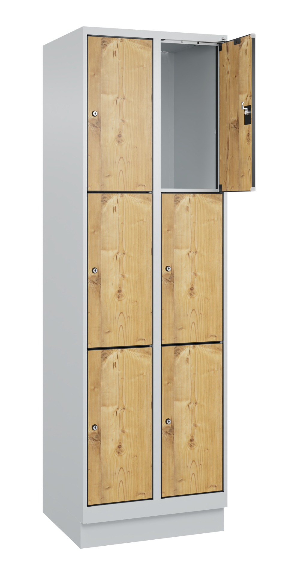 C+P Schlie�fachschrank Evolo PLUS, Sockel, 6 F�cher, 1950x600x500mm