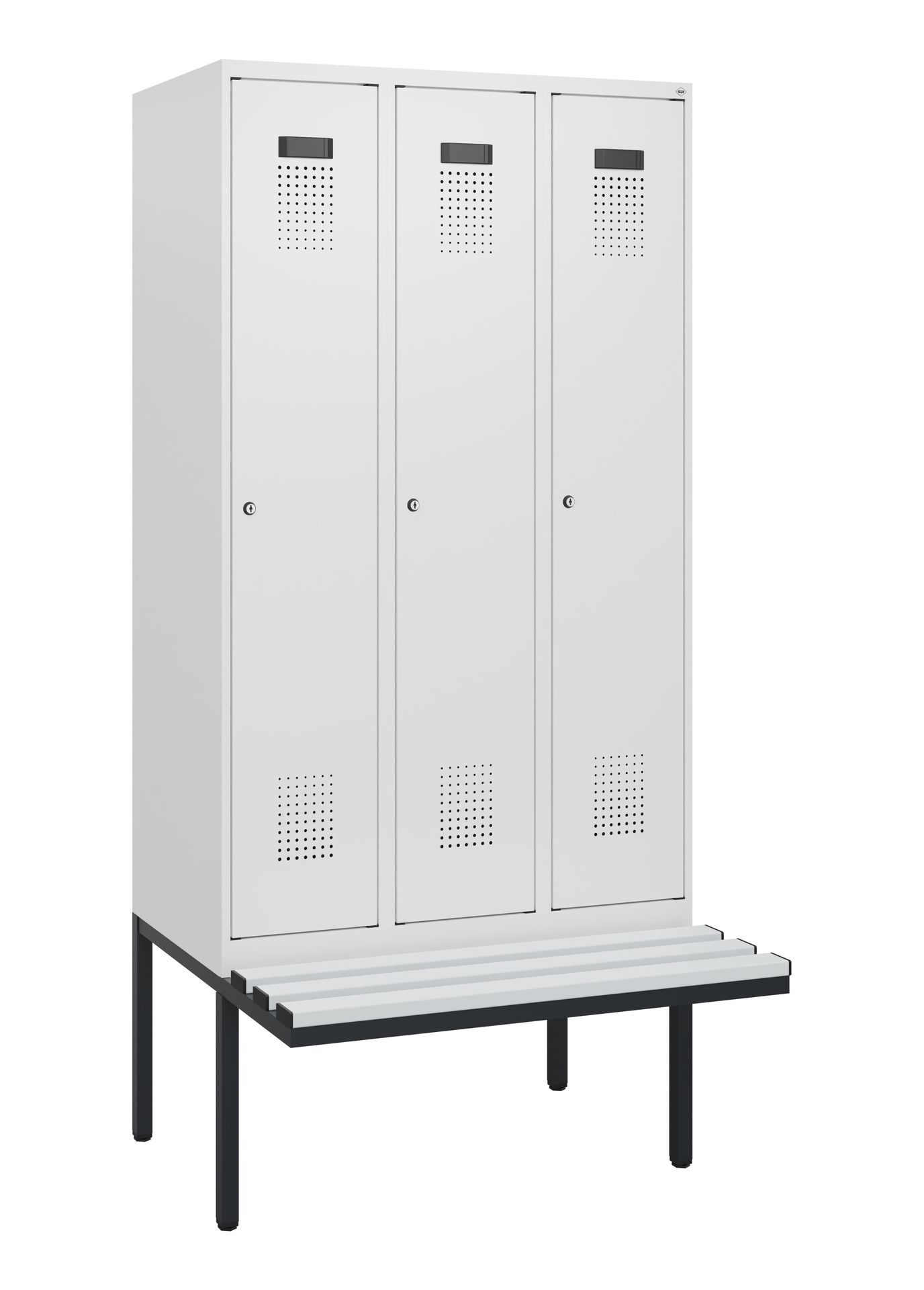 C+P Spind Evolo PLUS, Bank, 3 Abteile, 1950x900x81