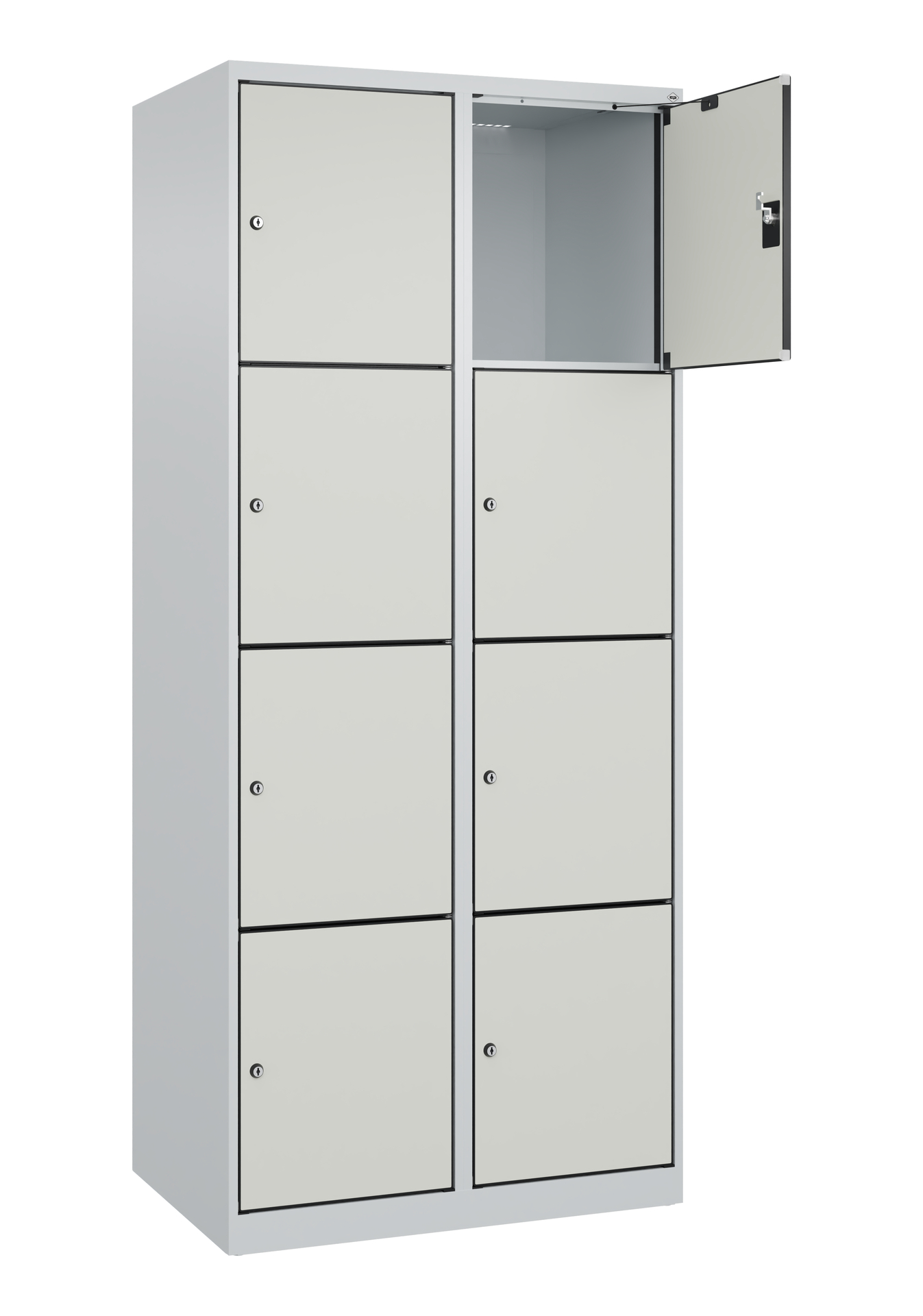 C+P Schlie�fachschrank Evolo PLUS, 8 F�cher, 1850x800x500mm