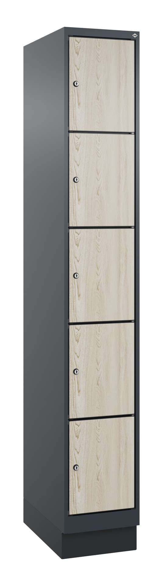 C+P Schlie�fachschrank Evolo PLUS, Sockel, 5 F�cher, 1950x300x500mm