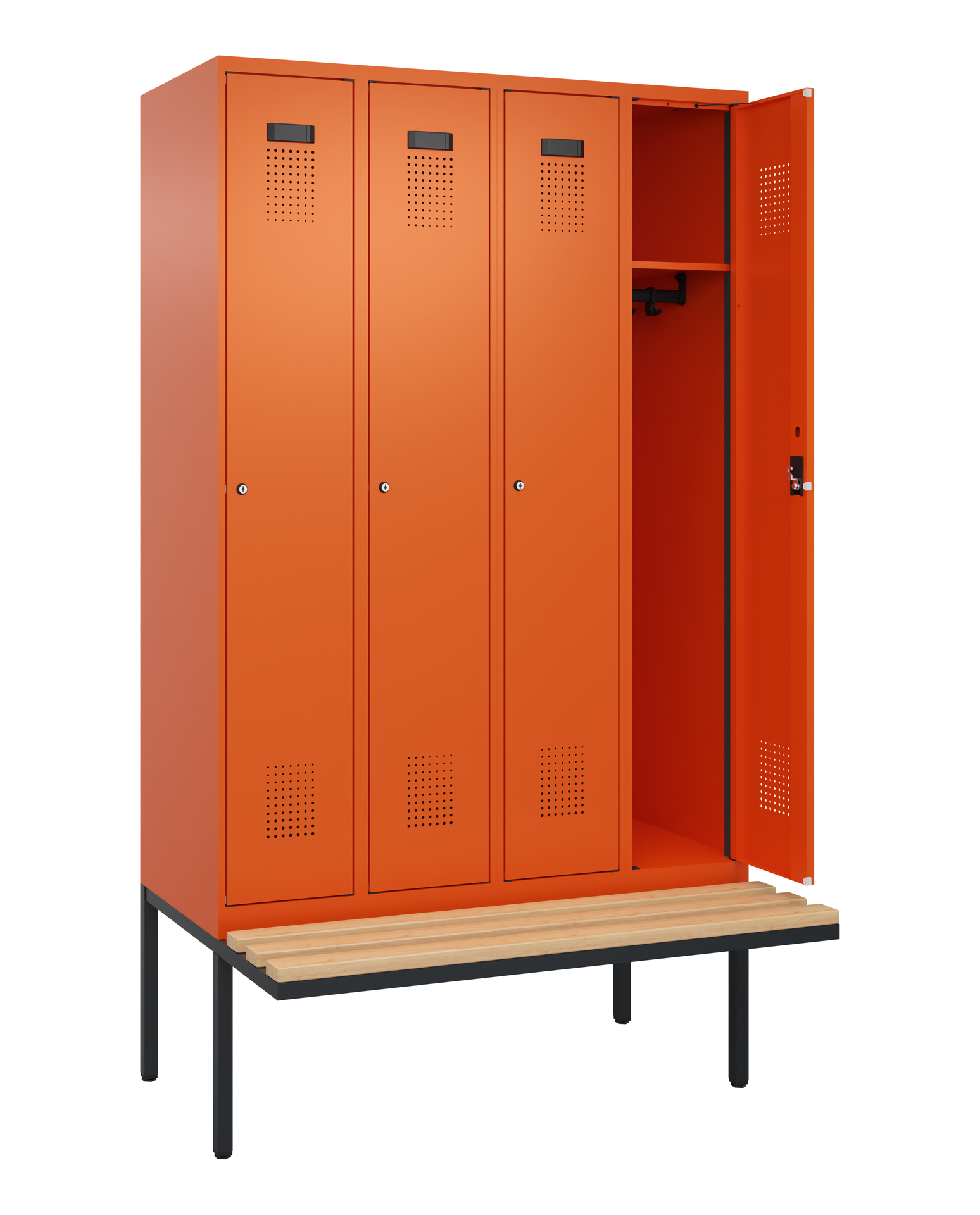 C+P Spind Evolo PLUS, Bank, 4 Abteile, 2120x1200x8