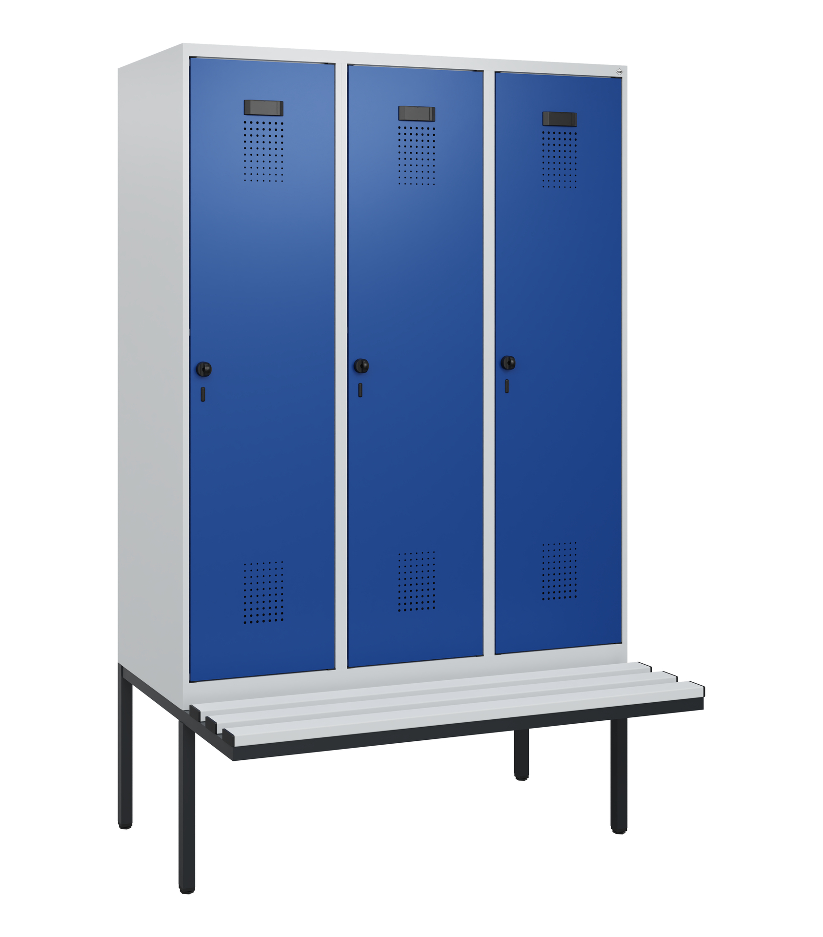 C+P Spind Evolo PLUS, Bank, 3 Abteile, 1950x1200x8