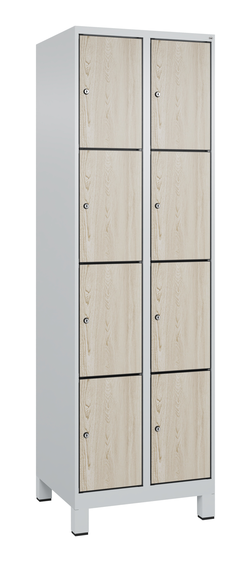 C+P Schlie�fachschrank Evolo PLUS, F��e, 8 F�cher, 1950x600x500mm