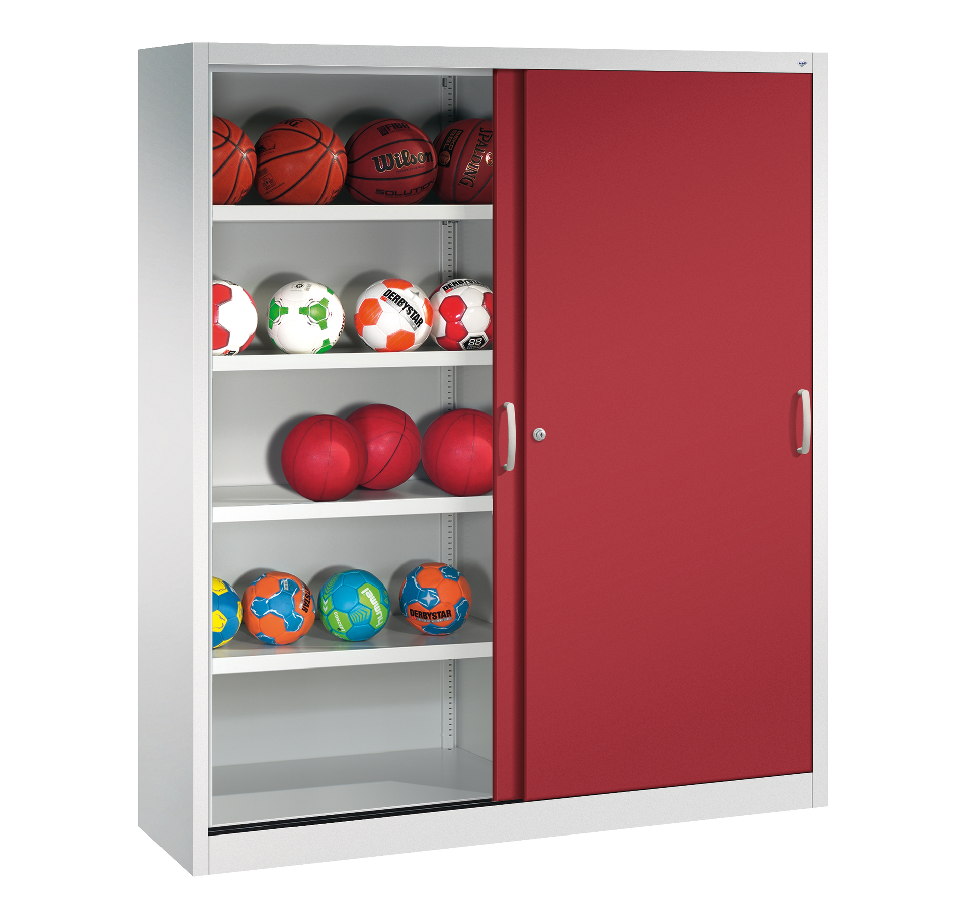 C+P Sports equipment cabinet, series Acurado, 1950x1600x400/500/600mm