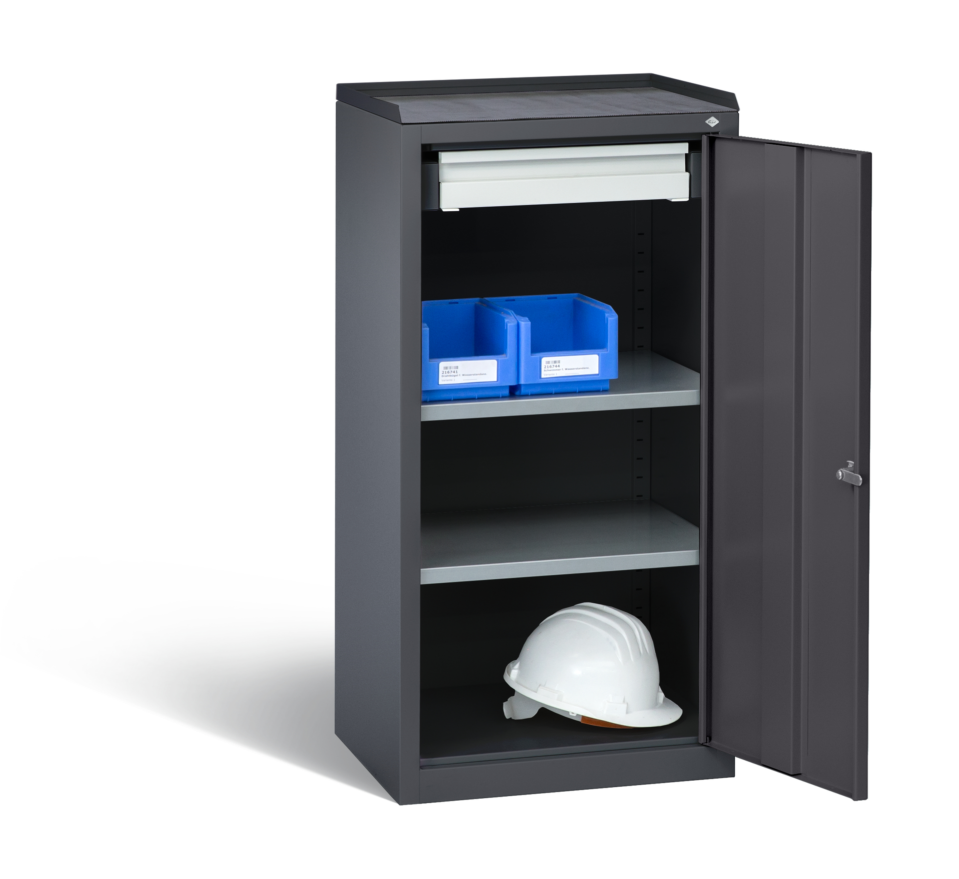 C+P Stahl-Flügeltürenschrank Serie 89, H1000xB100x