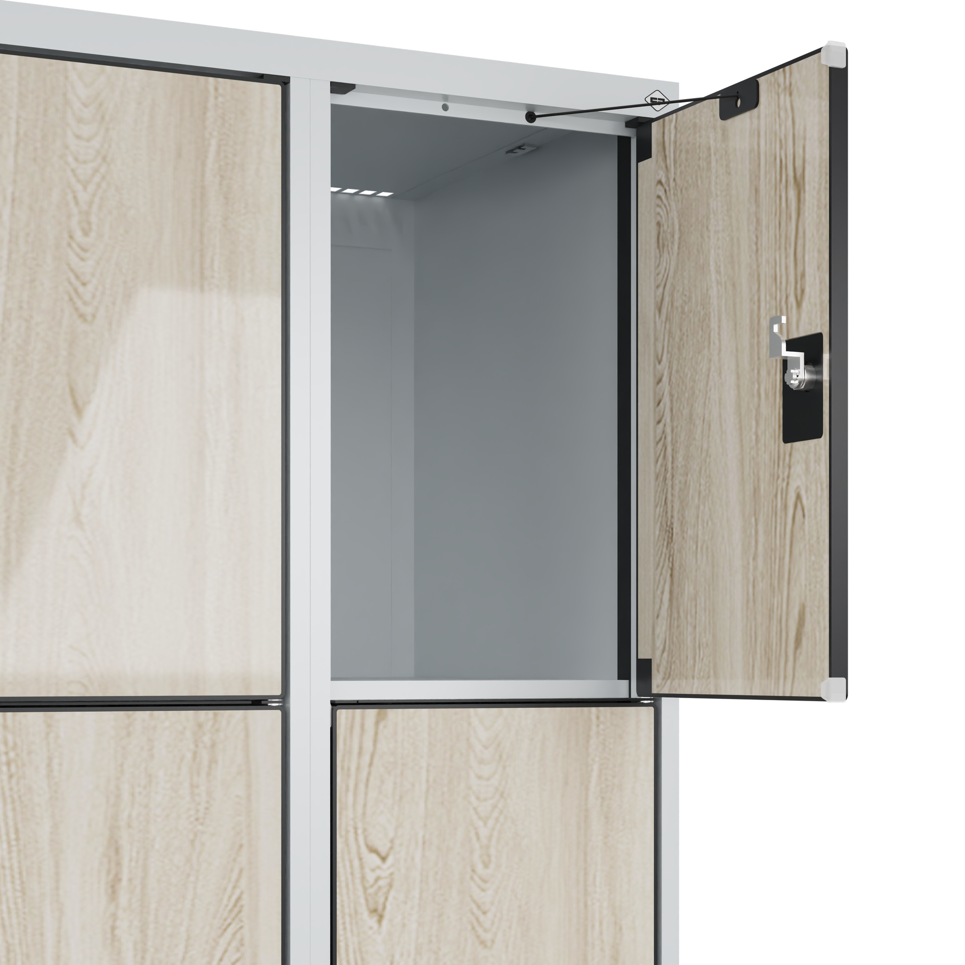 C+P Schlie�fachschrank Evolo PLUS, 12 F�cher, 1850x900x500mm