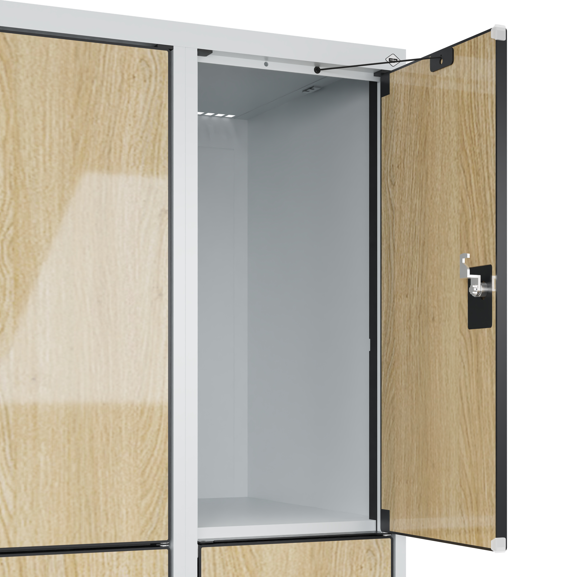 C+P Schlie�fachschrank Evolo PLUS, Sockel, 12 F�cher, 1950x1200x500mm