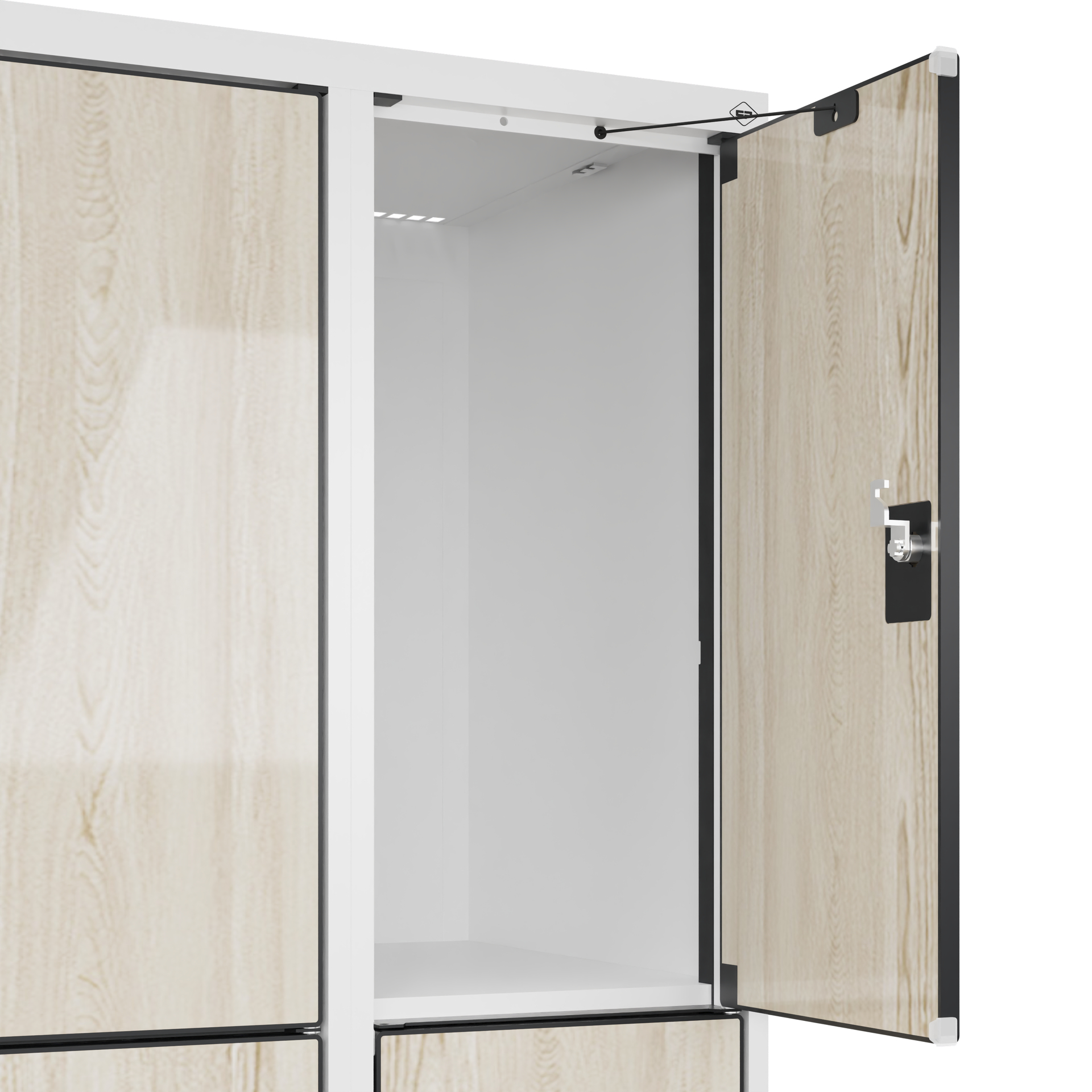 C+P Schlie�fachschrank Evolo PLUS, Sockel, 6 F�cher, 1950x600x500mm