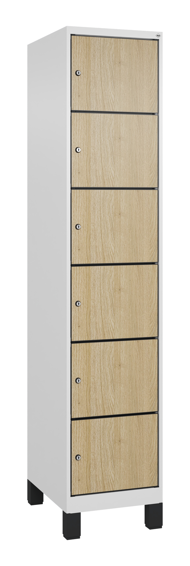 C+P Schlie�fachschrank Evolo PLUS, F��e, 6 F�cher, 1950x400x500mm