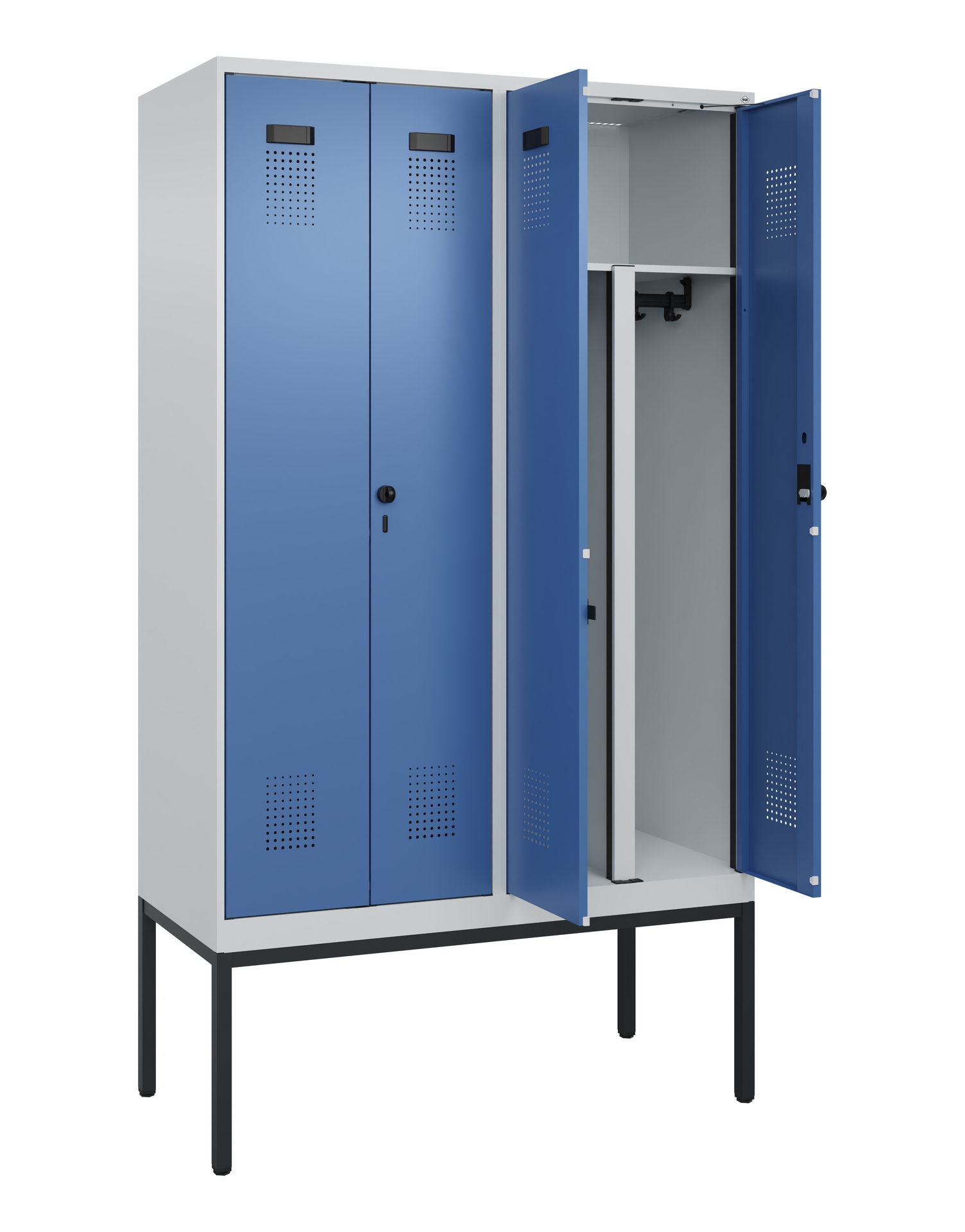 C+P PSA Doppel-Spind Evolo PLUS, Gestell, 4 Abteil