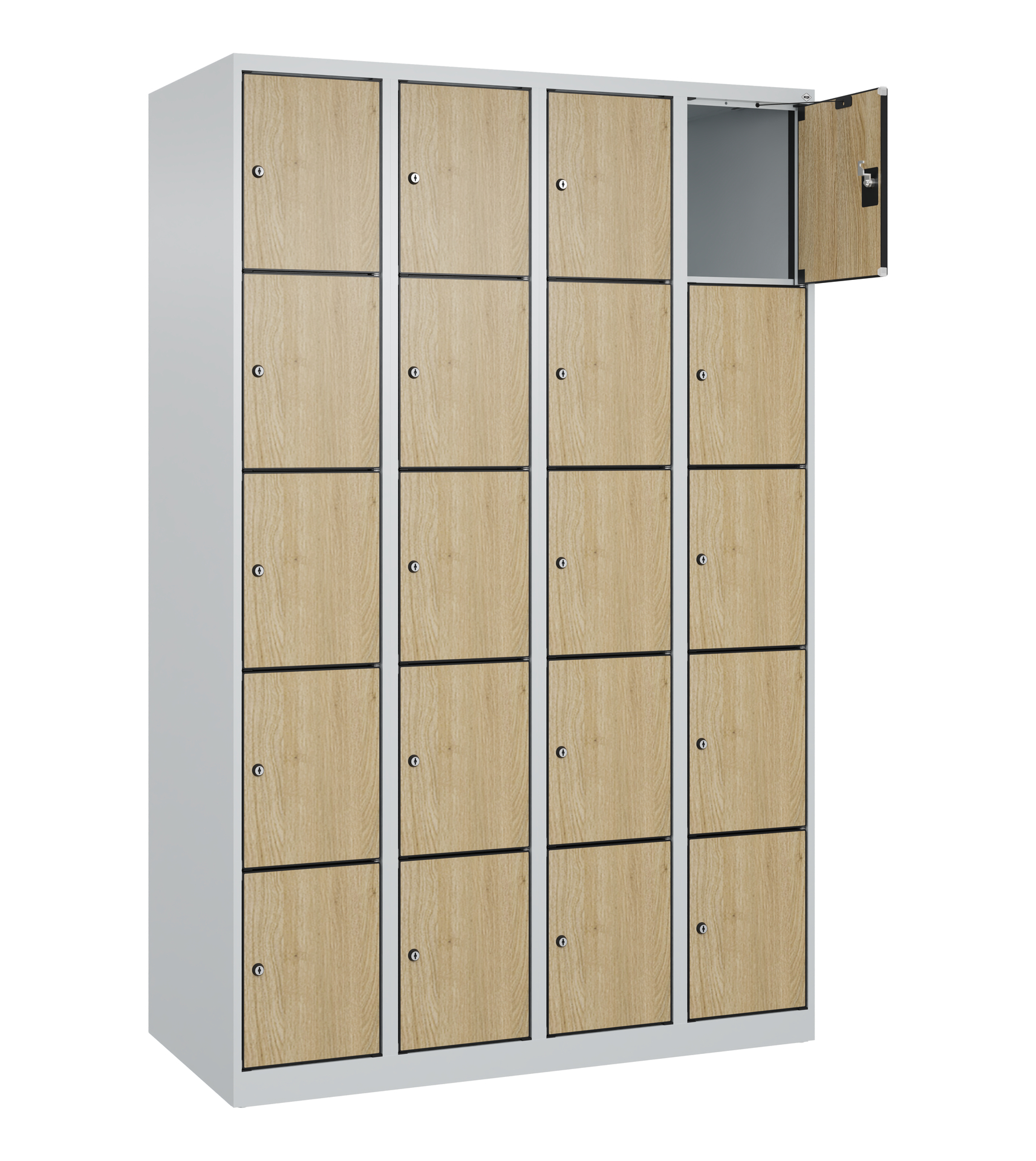 C+P Schlie�fachschrank Evolo PLUS, 20 F�cher, 1850x1200x500mm
