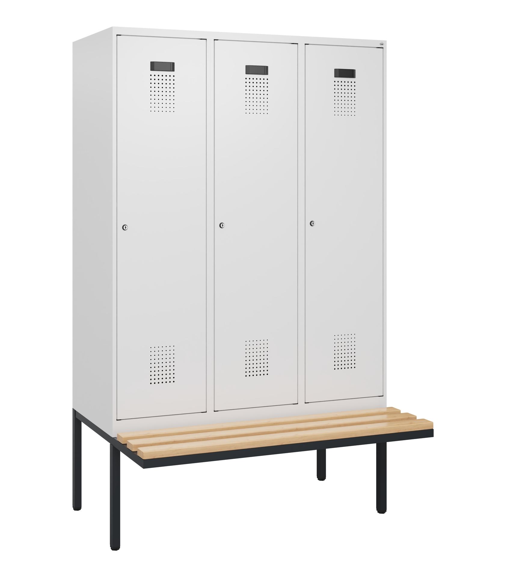 C+P Spind Evolo PLUS, Bank, 3 Abteile, 1950x1200x8