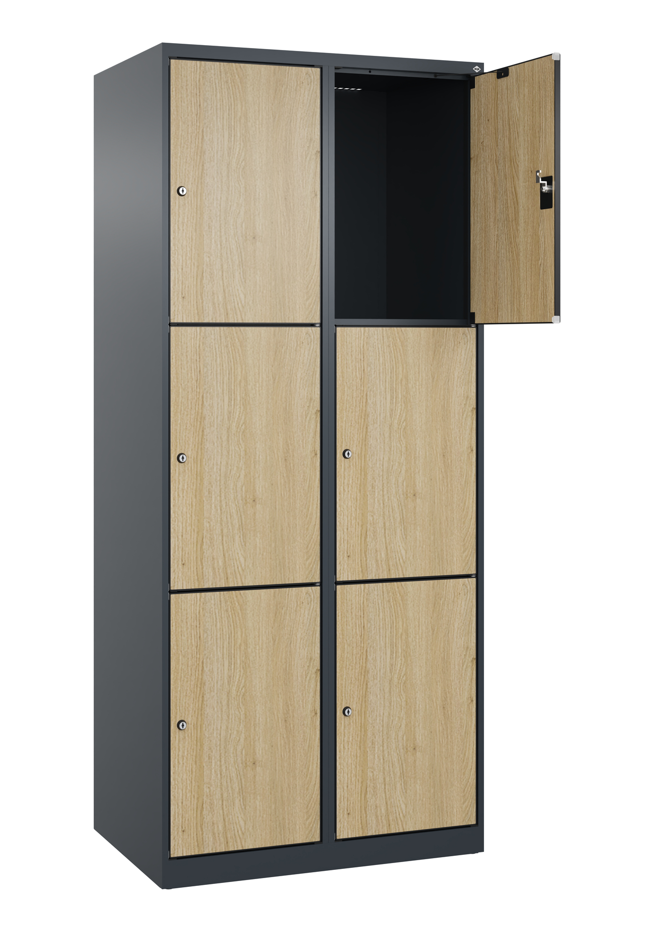 C+P Schlie�fachschrank Evolo PLUS, 6 F�cher, 1850x800x500mm