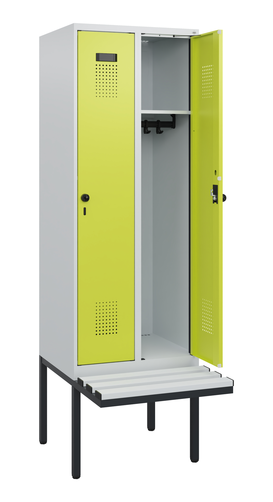 C+P Spind Evolo PLUS, Bank, 2 Abteile, 1950x600x81