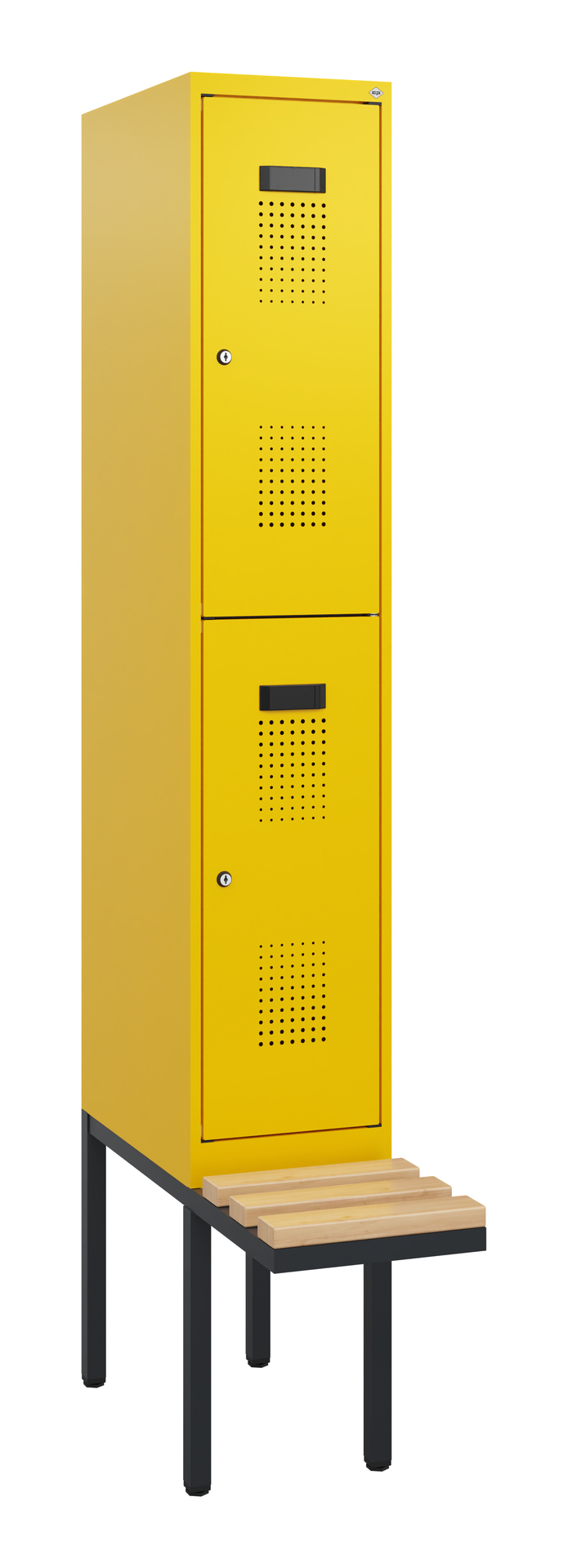 C+P Doppelstock-Spind Evolo PLUS, Bank, 2 Fächer, 