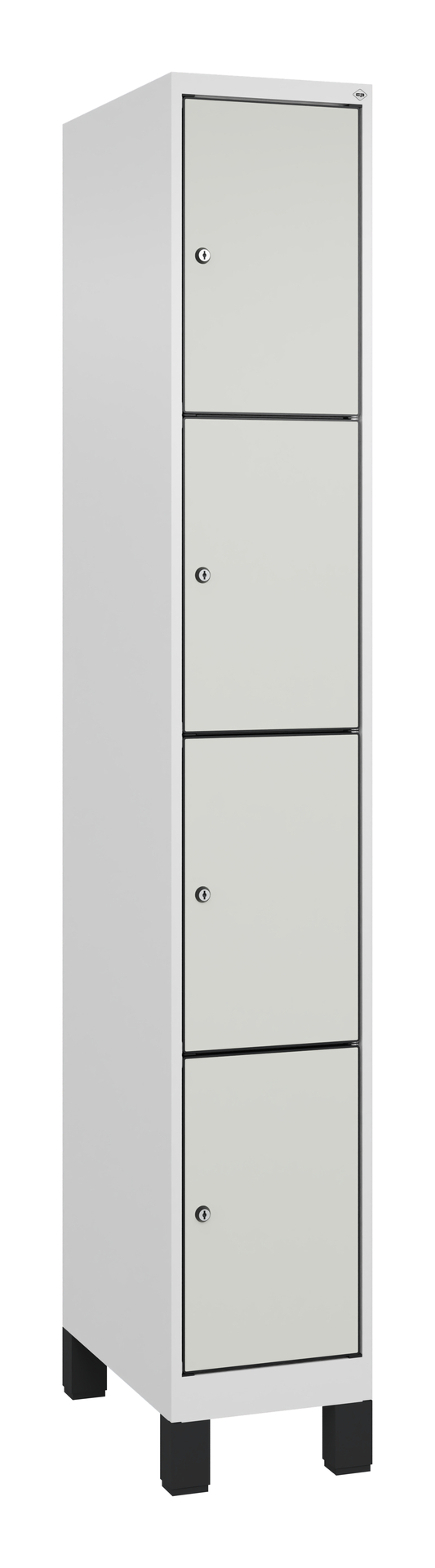 C+P Schlie�fachschrank Evolo PLUS, F��e, 4 F�cher, 1950x300x500mm
