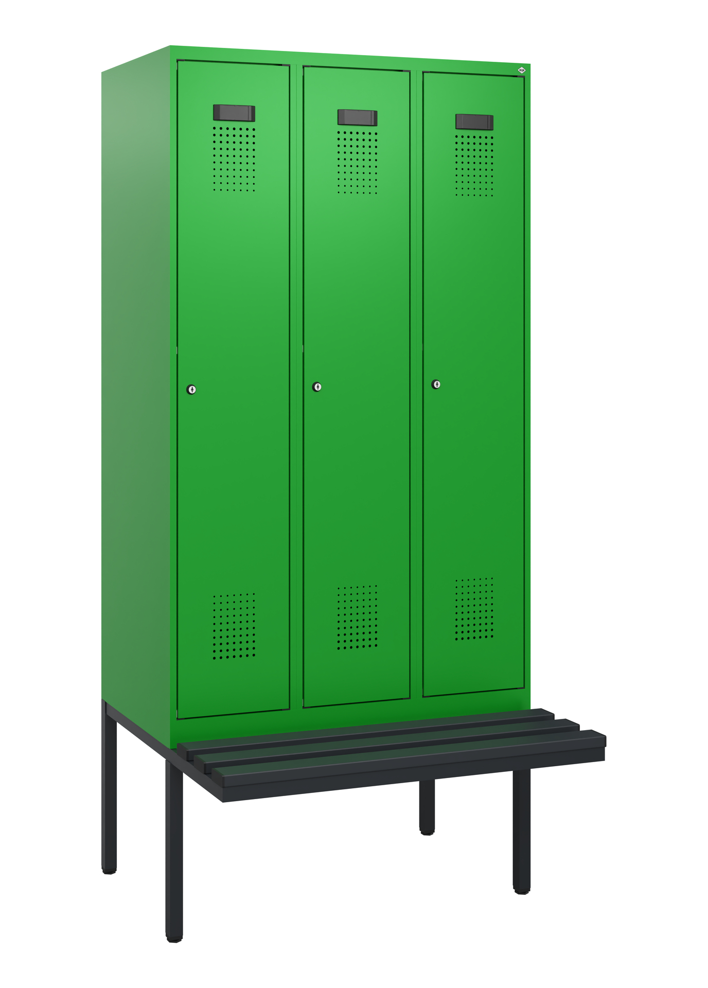 C+P Spind Evolo PLUS, Bank, 3 Abteile, 1950x900x81