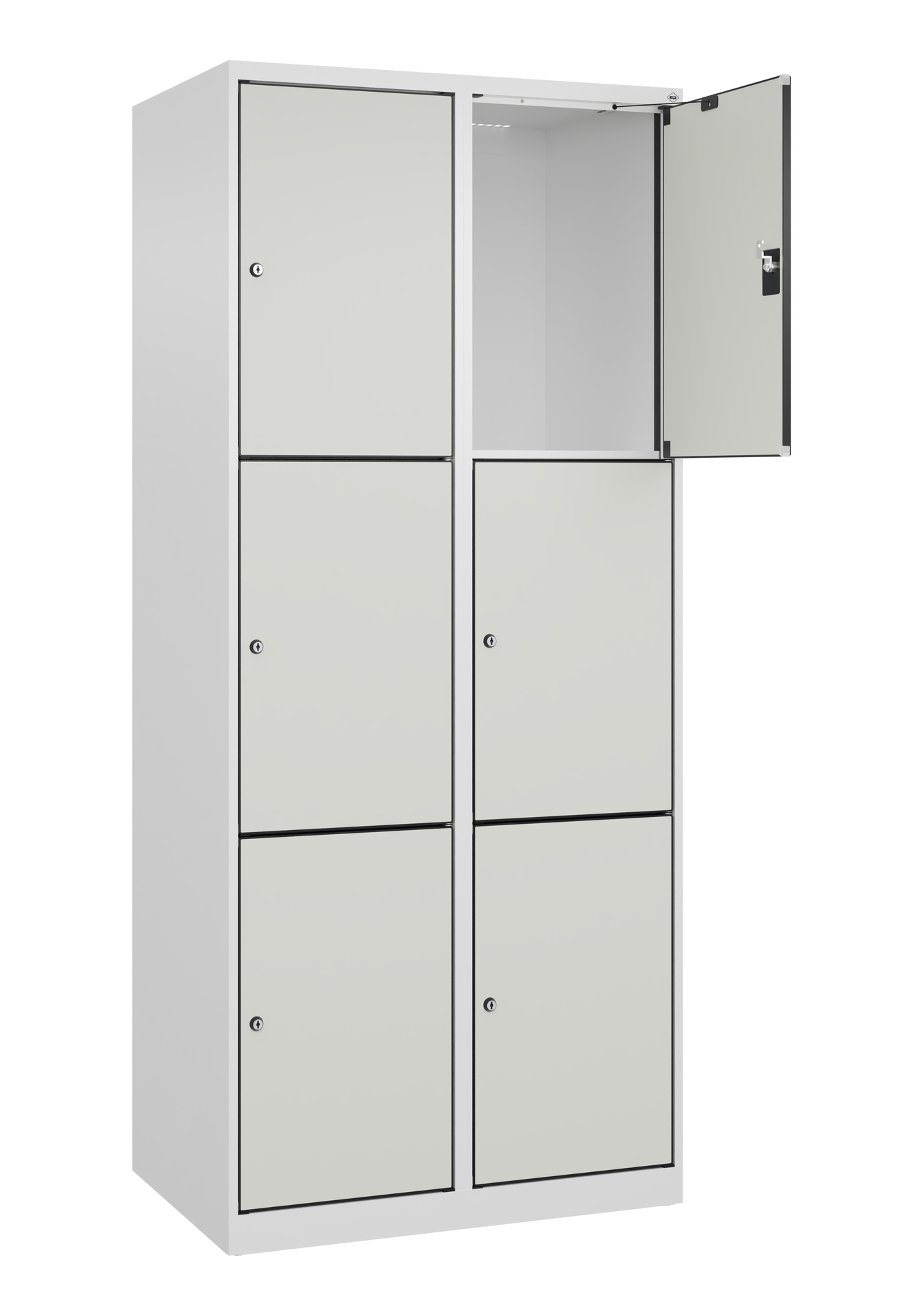 C+P Schlie�fachschrank Evolo PLUS, 6 F�cher, 1850x800x500mm