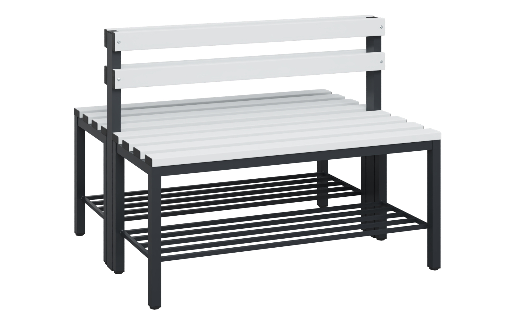 C+P Sitzbank Solid, 774x1000x770mm, 7021/Lichtgrau