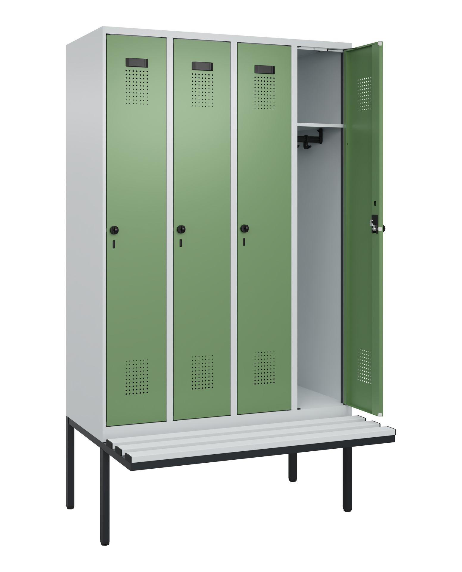 C+P Spind Evolo PLUS, Bank, 4 Abteile, 2120x1200x8