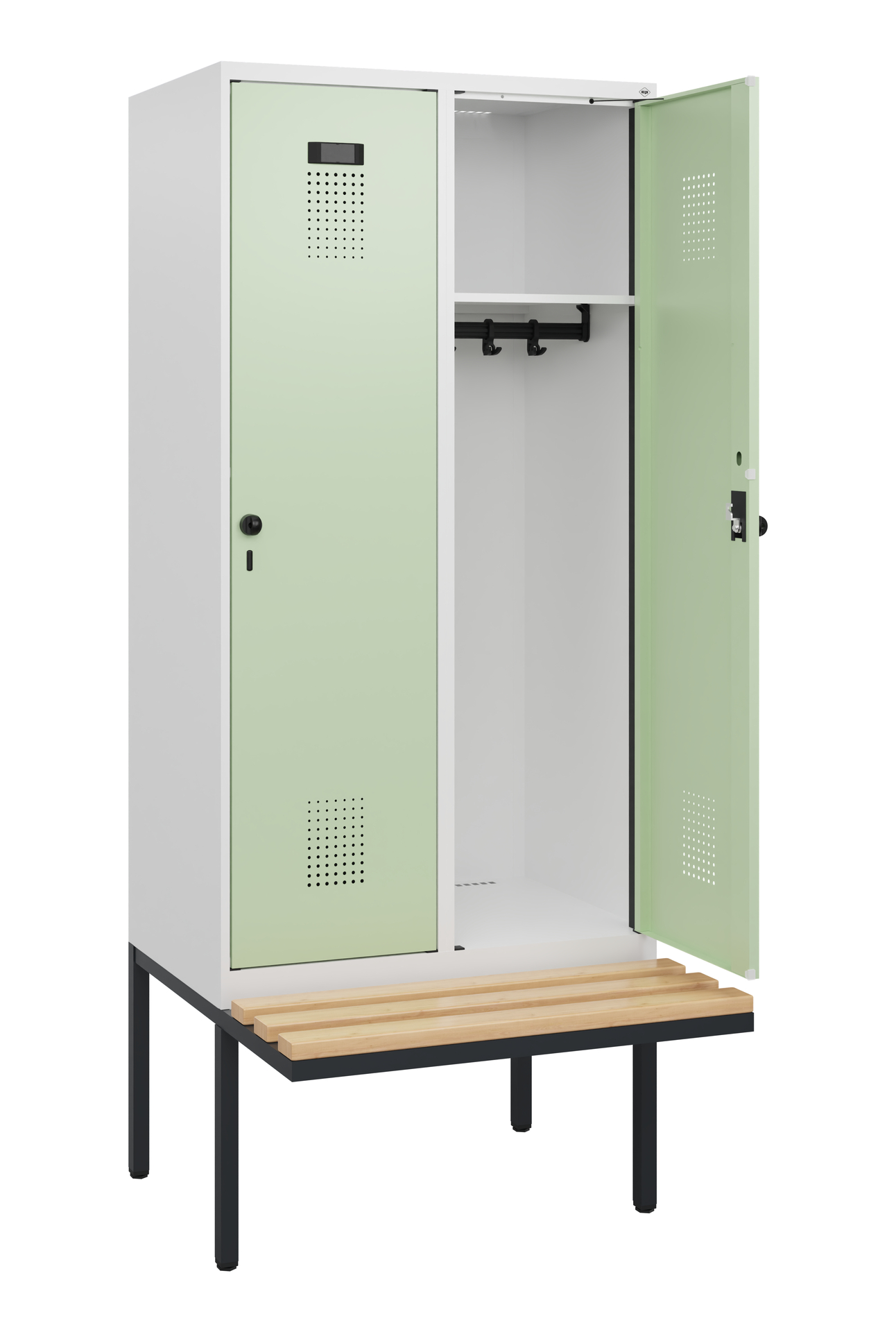 C+P Spind Evolo PLUS, Bank, 2 Abteile, 1950x800x81