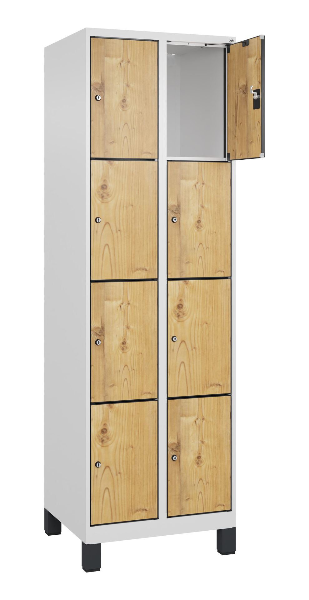 C+P Schlie�fachschrank Evolo PLUS, F��e, 8 F�cher, 1950x600x500mm
