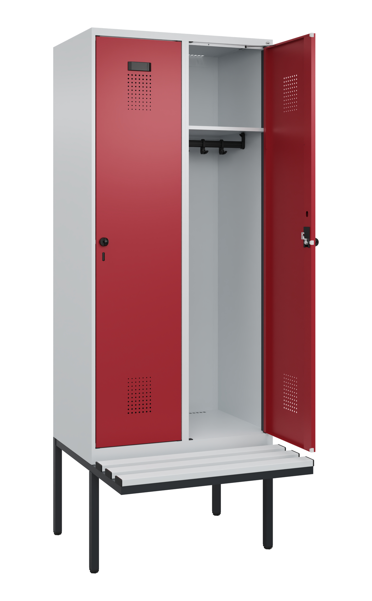 C+P Spind Evolo PLUS, Bank, 2 Abteile, 2120x800x81
