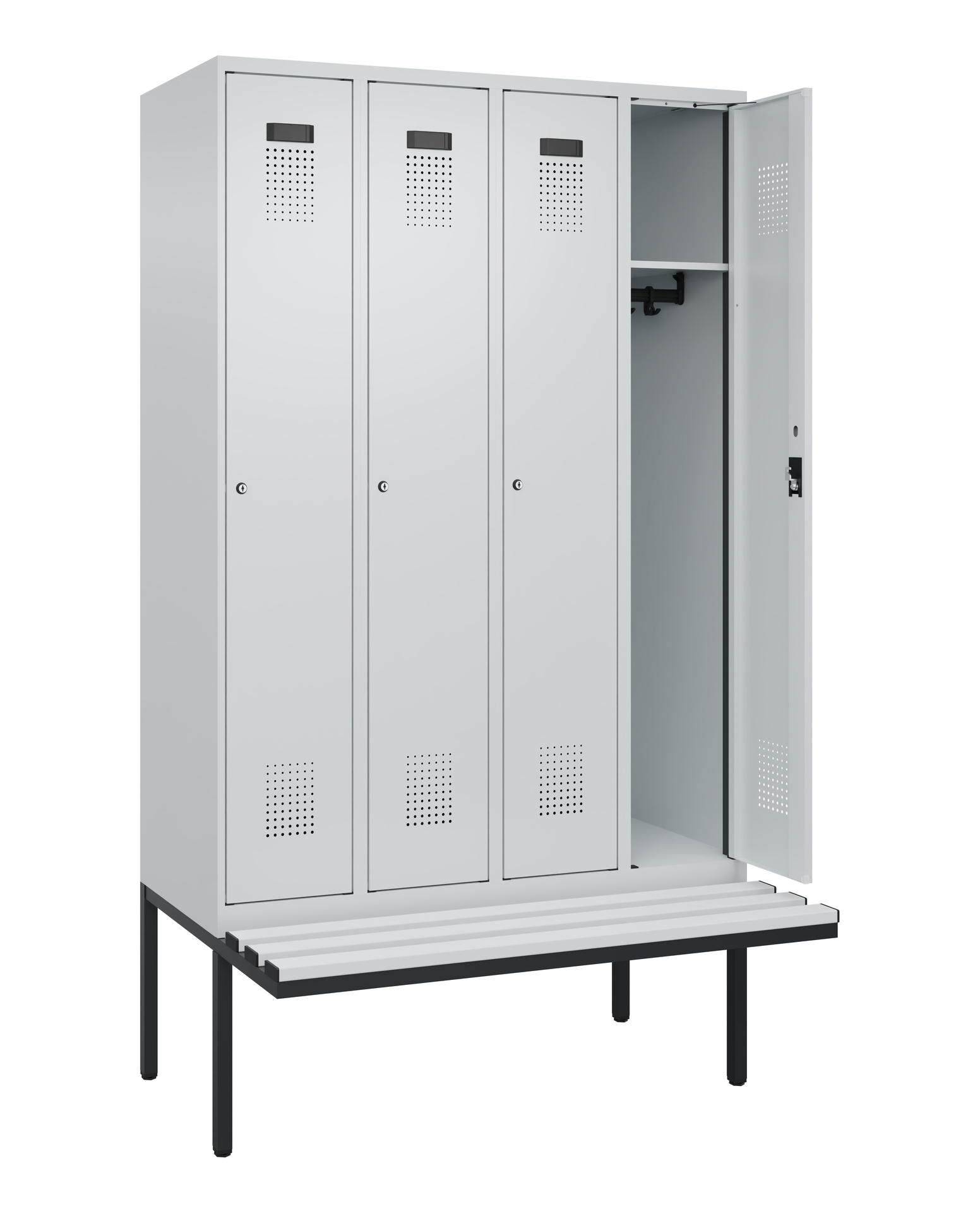 C+P Spind Evolo PLUS, Bank, 4 Abteile, 2120x1200x8