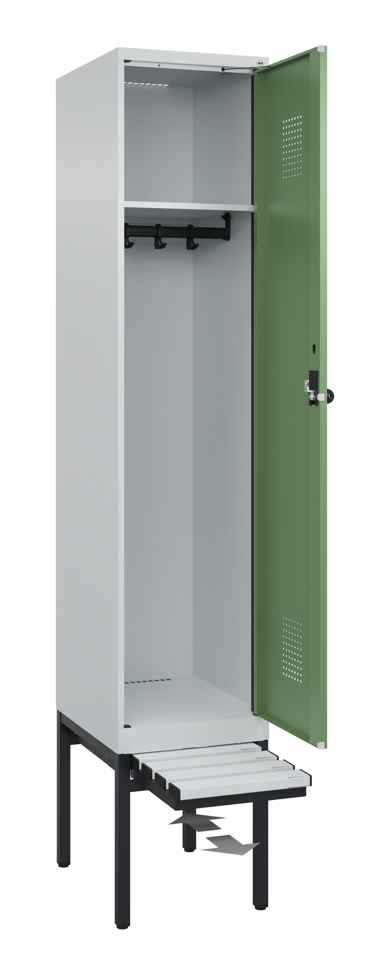 C+P Spind Evolo PLUS, Bank, 1 Abteil, 2120x400x815mm